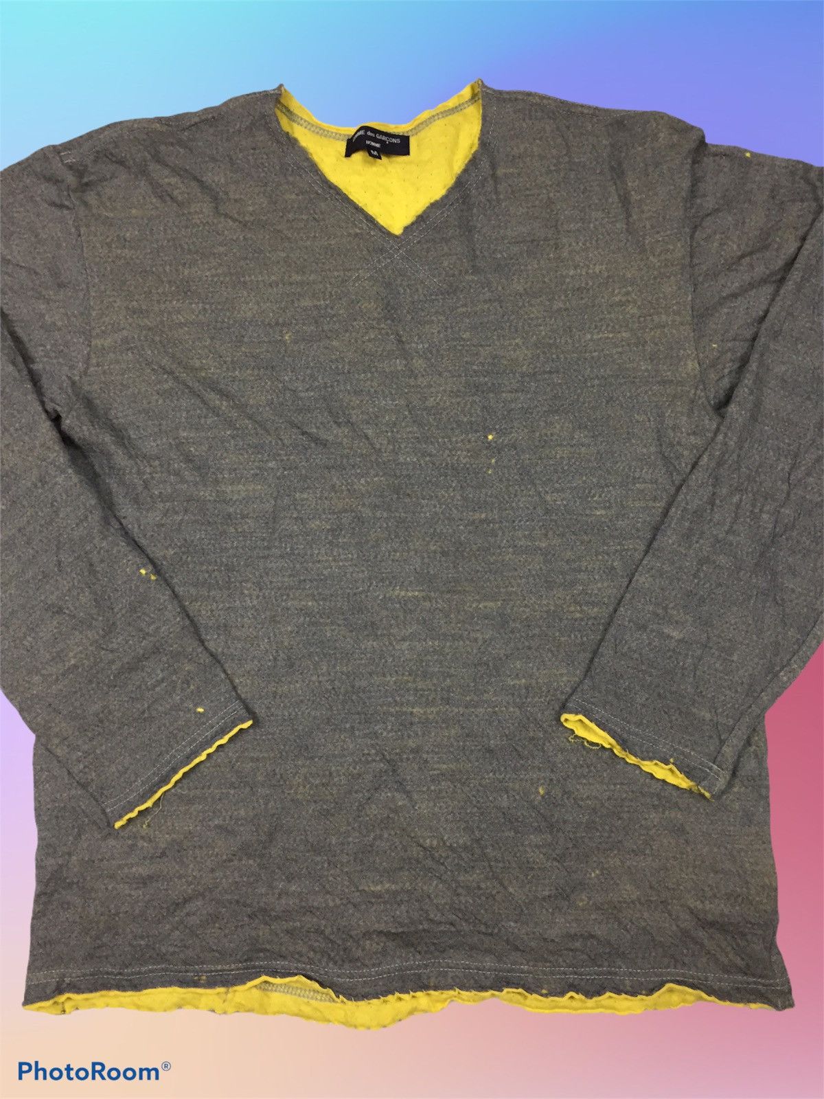 Comme des Garcons Comme Des Garçons Homme Patchwork Long Sleeves Shirt Size US M / EU 48-50 / 2 - 2 Thumbnail
