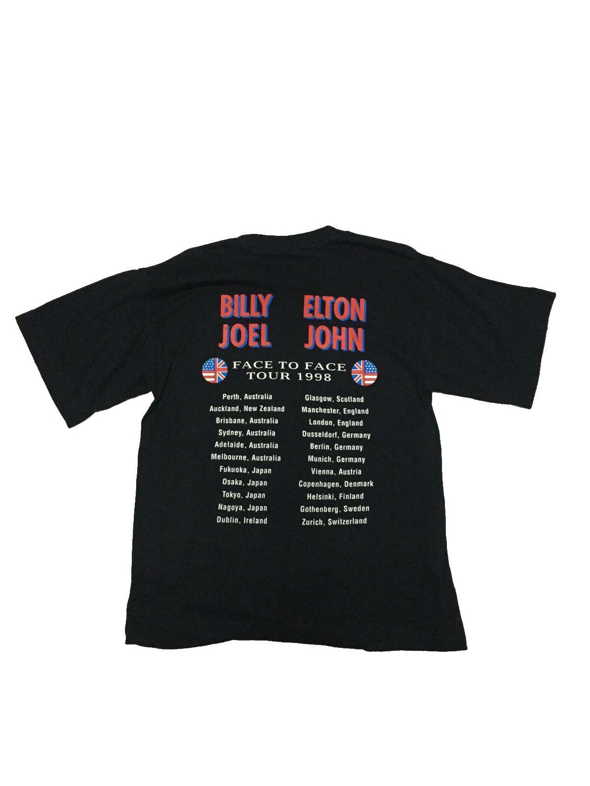 Band Tees × Vintage Billy Joel Elton John Face To Face Tour 1998 Vintage Tee M Size US XL / EU 56 / 4 - 2 Thumbnail