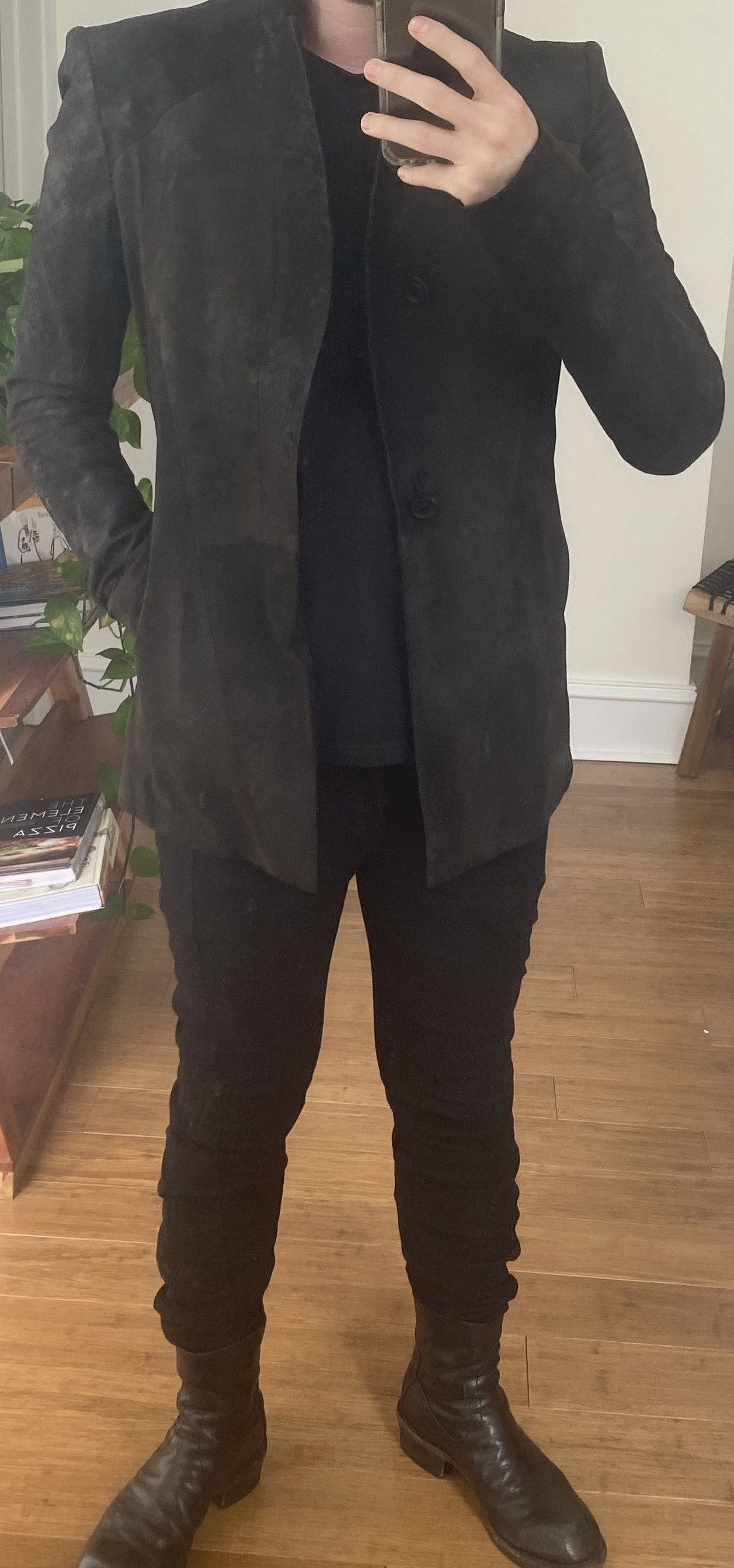 Julius SS14 'Ghost' Lamb Nubuck Futuristic Blazer Size US M / EU 48-50 / 2 - 18 Thumbnail
