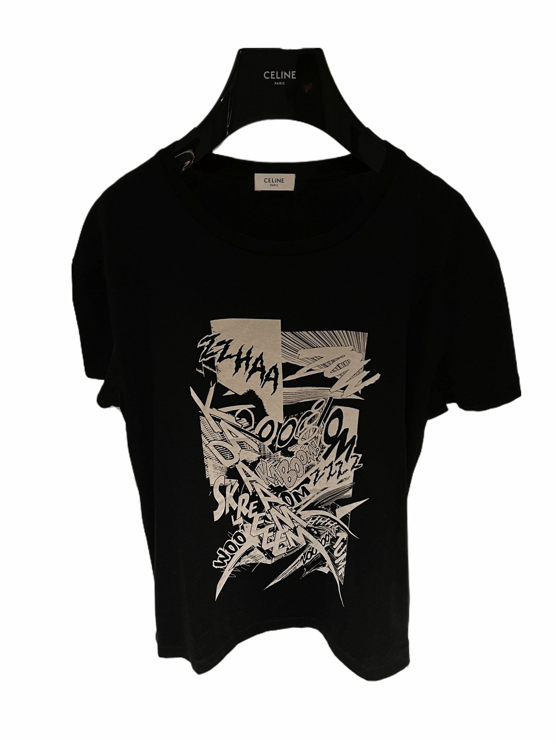 Celine ZZHAA ZOW Print Graphic T SHirt