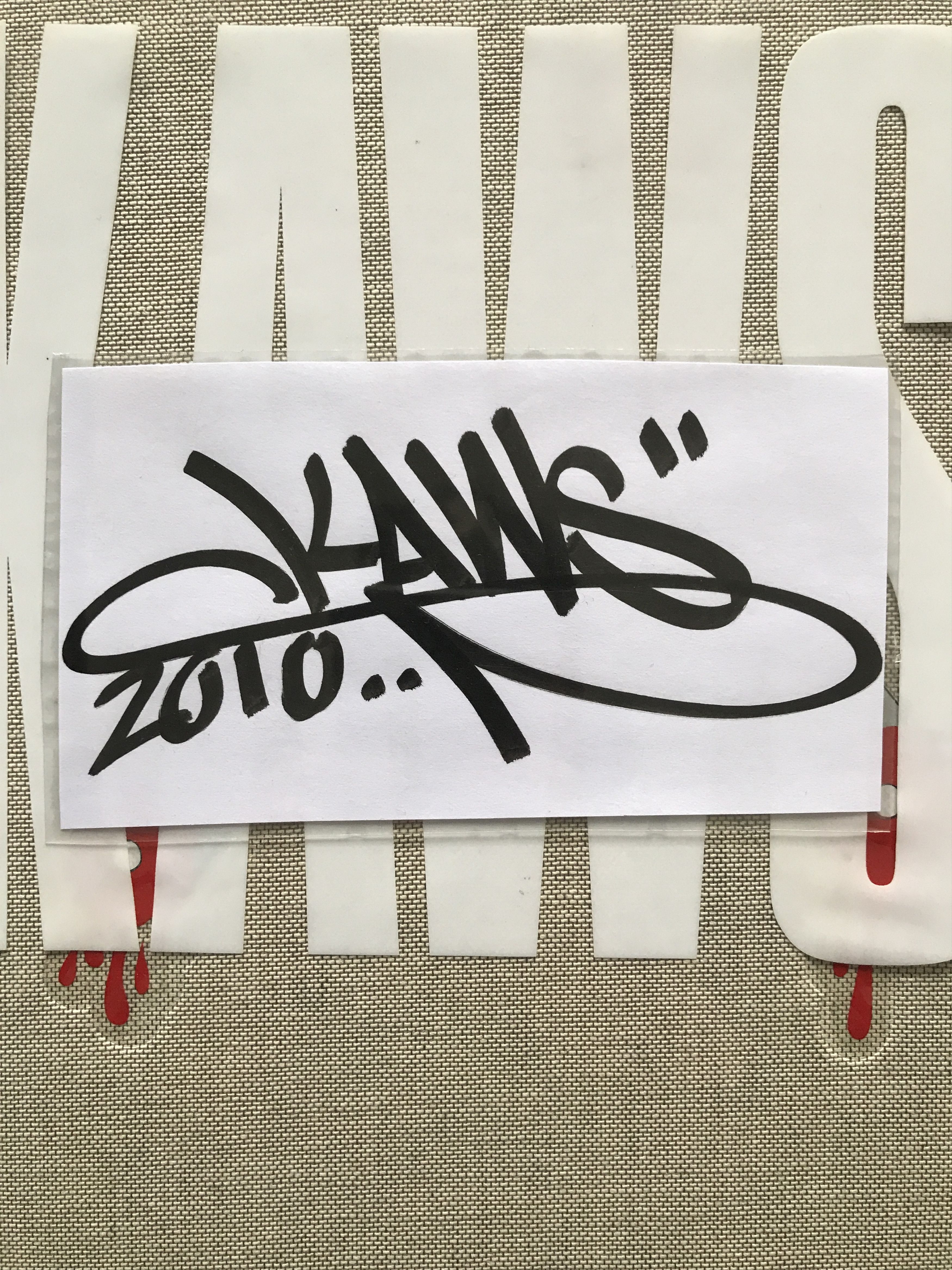 Kaws Kaws Authograph Signature from 2010 - RARE | Grailed