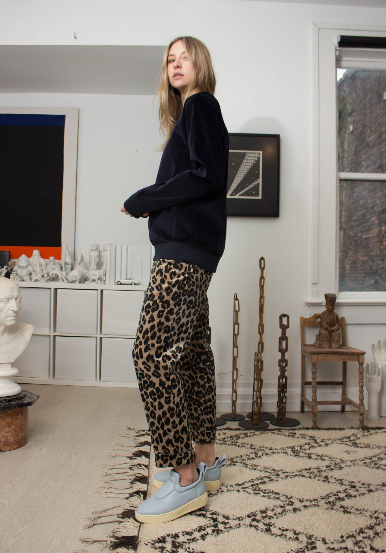 Paul Smith Paul Smith Leopart Print Velvet Pants sz 46 Size 32" / US 10 / IT 46 - 5 Thumbnail