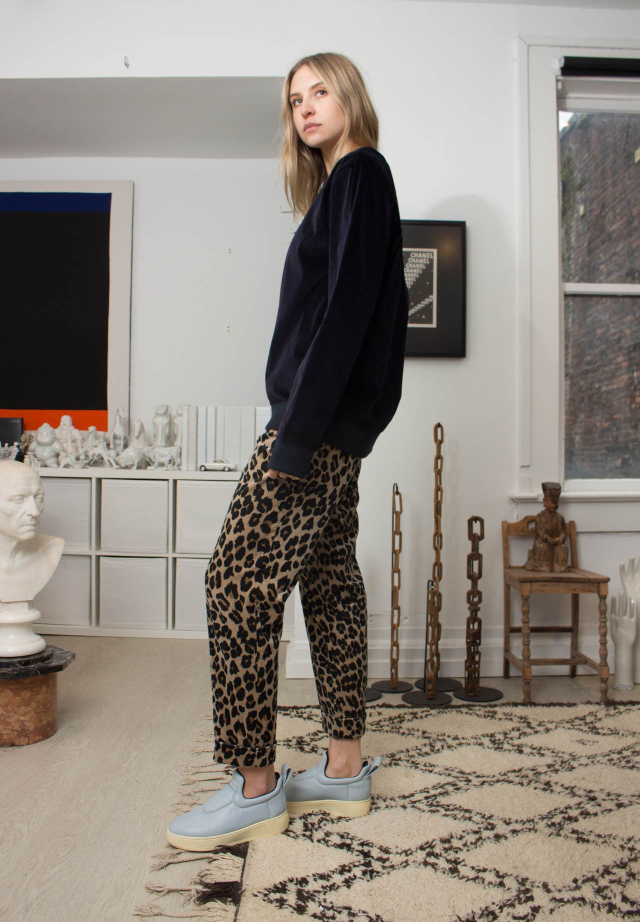 Paul Smith Paul Smith Leopart Print Velvet Pants sz 46 Size 32" / US 10 / IT 46 - 4 Thumbnail