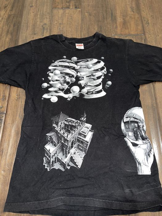 Supreme MC Escher Collage Tee | Grailed