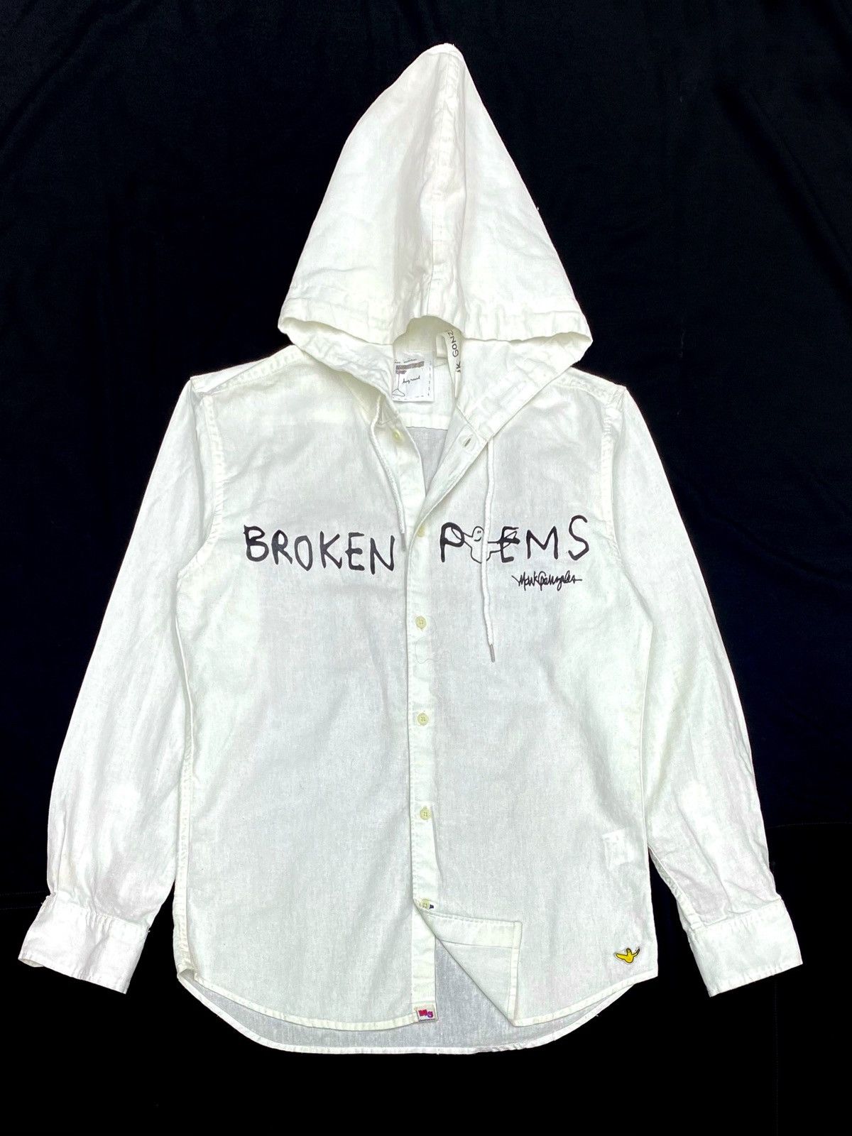 VINTAGE SHIRTS LONGSLEEVE HOODIE MARK GONZALES