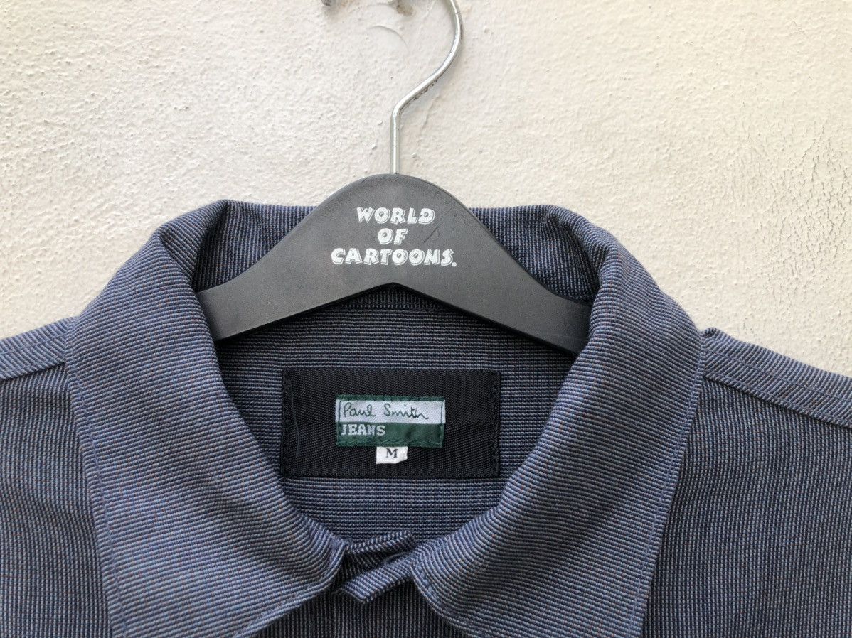 Paul Smith × Vintage Vintage Paul Smith Jeans Narrow Striped Wool Trucker Jacket Size US M / EU 48-50 / 2 - 3 Thumbnail