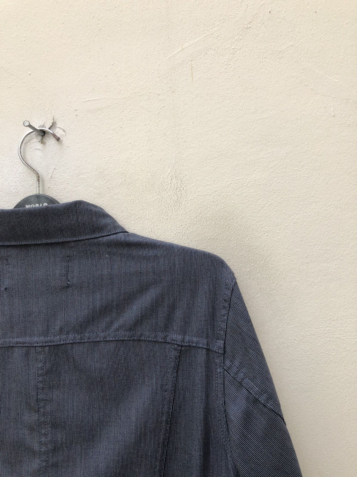 Paul Smith × Vintage Vintage Paul Smith Jeans Narrow Striped Wool Trucker Jacket Size US M / EU 48-50 / 2 - 12 Thumbnail
