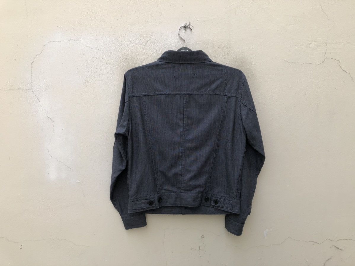 Paul Smith × Vintage Vintage Paul Smith Jeans Narrow Striped Wool Trucker Jacket Size US M / EU 48-50 / 2 - 9 Thumbnail