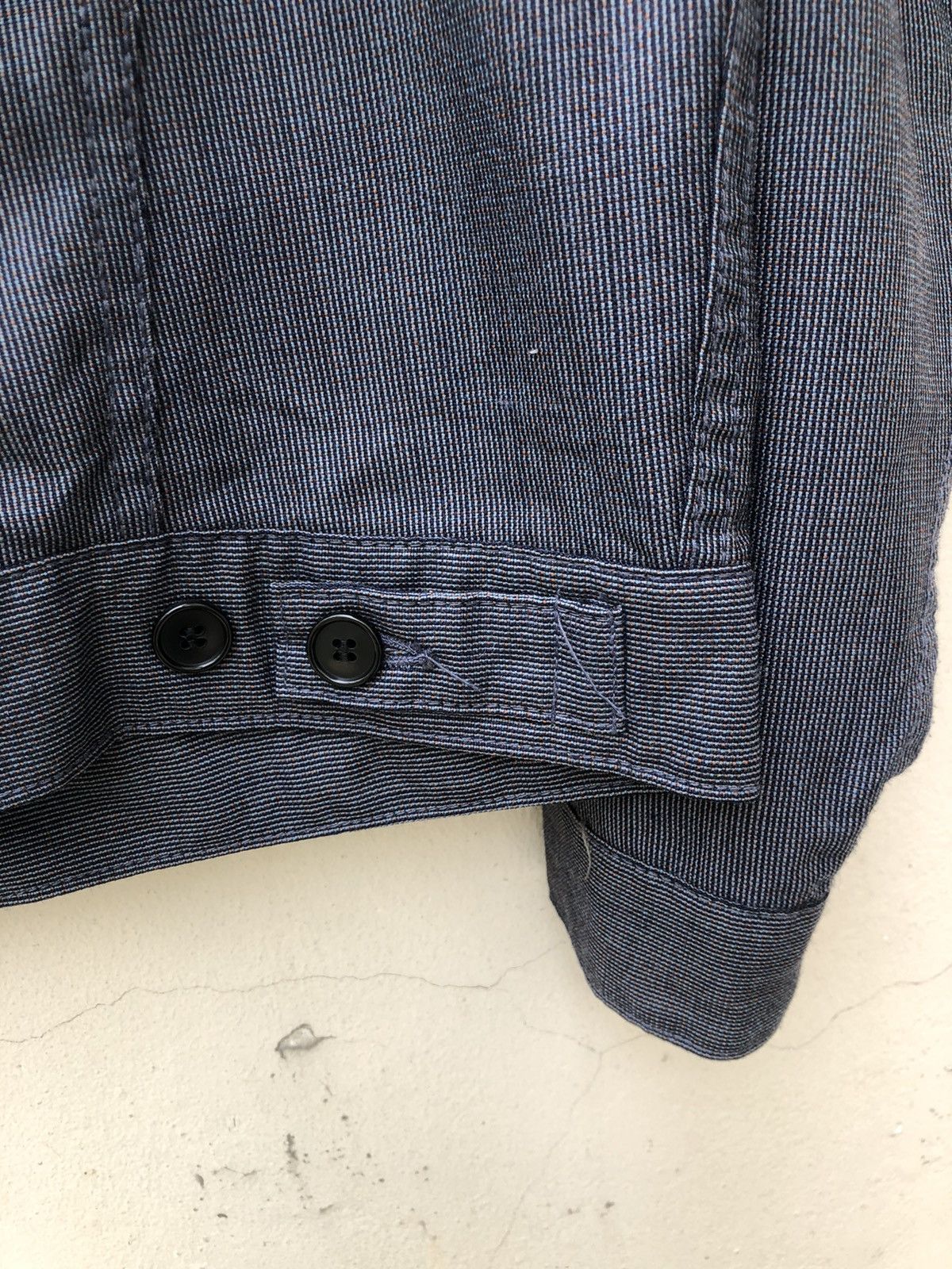Paul Smith × Vintage Vintage Paul Smith Jeans Narrow Striped Wool Trucker Jacket Size US M / EU 48-50 / 2 - 10 Thumbnail