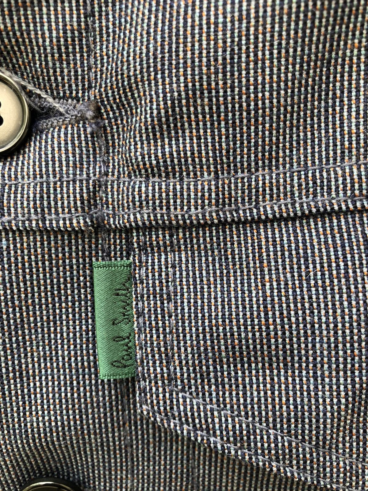 Paul Smith × Vintage Vintage Paul Smith Jeans Narrow Striped Wool Trucker Jacket Size US M / EU 48-50 / 2 - 5 Thumbnail