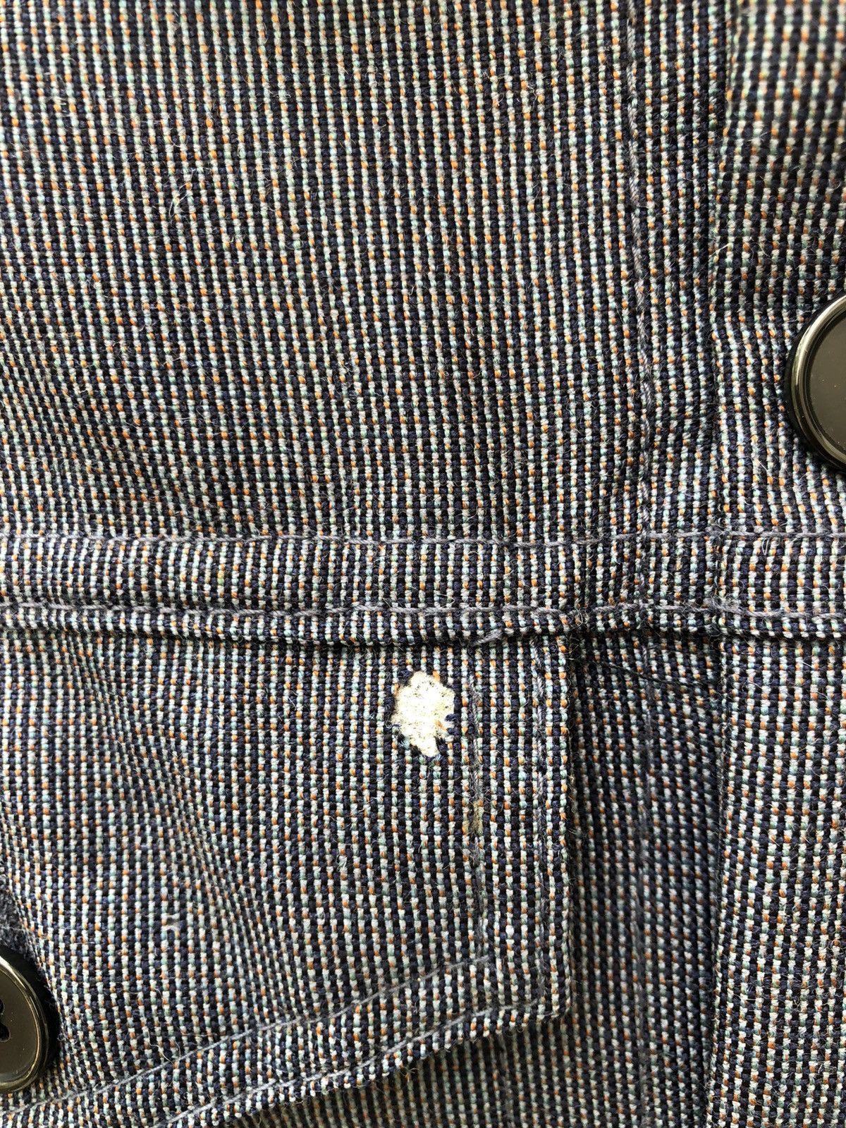 Paul Smith × Vintage Vintage Paul Smith Jeans Narrow Striped Wool Trucker Jacket Size US M / EU 48-50 / 2 - 4 Thumbnail