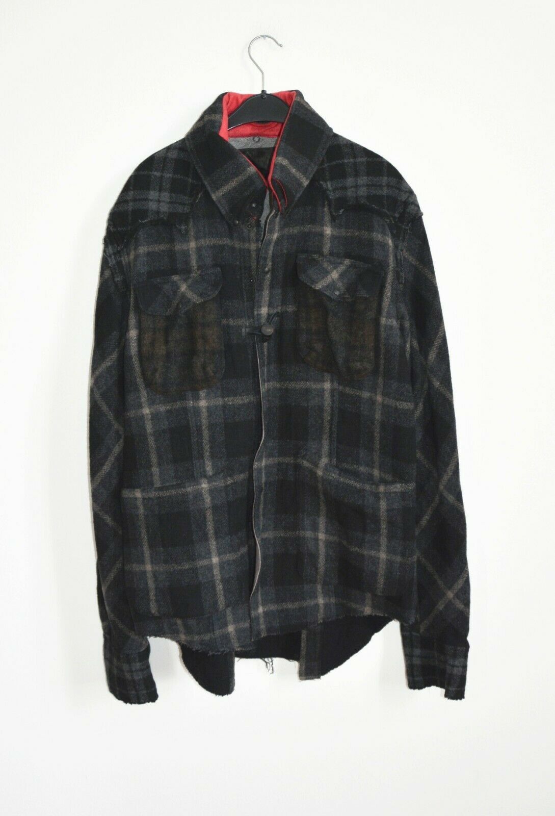 Le Grande Bleu (L.G.B.) L.G.B. US M/L Convertible Cut Sew Thick Wool Shirt/Jacket Size US L / EU 52-54 / 3 - 3 Thumbnail
