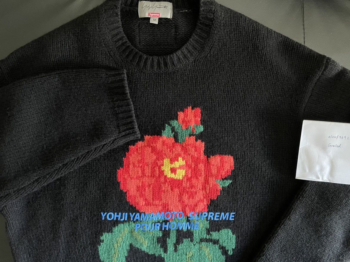 Supreme Yohji Yamamoto x supreme flora sweater | Grailed