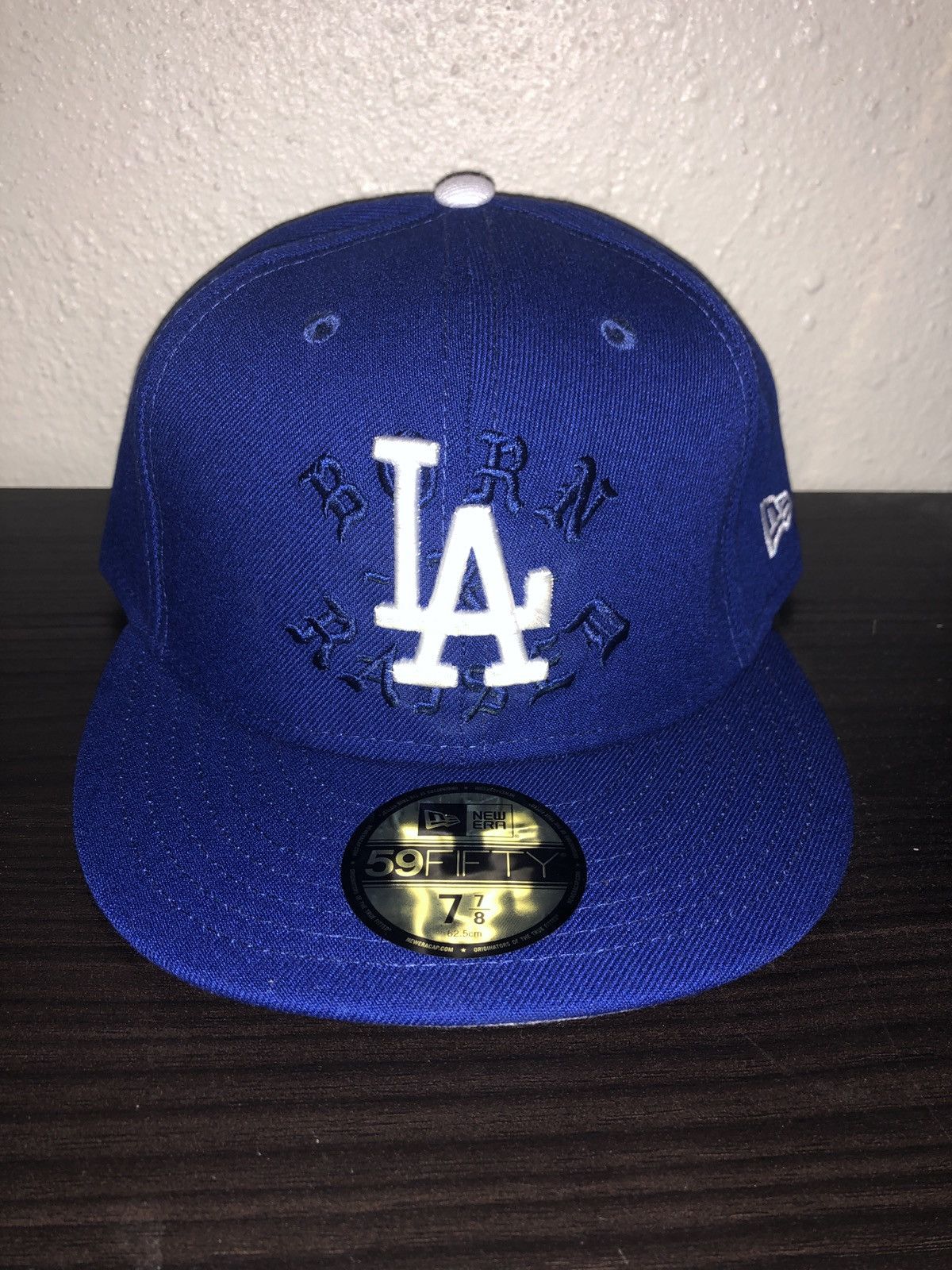 Born X Raised Los Angeles Dodgers Shadow Fitted Hat Blue