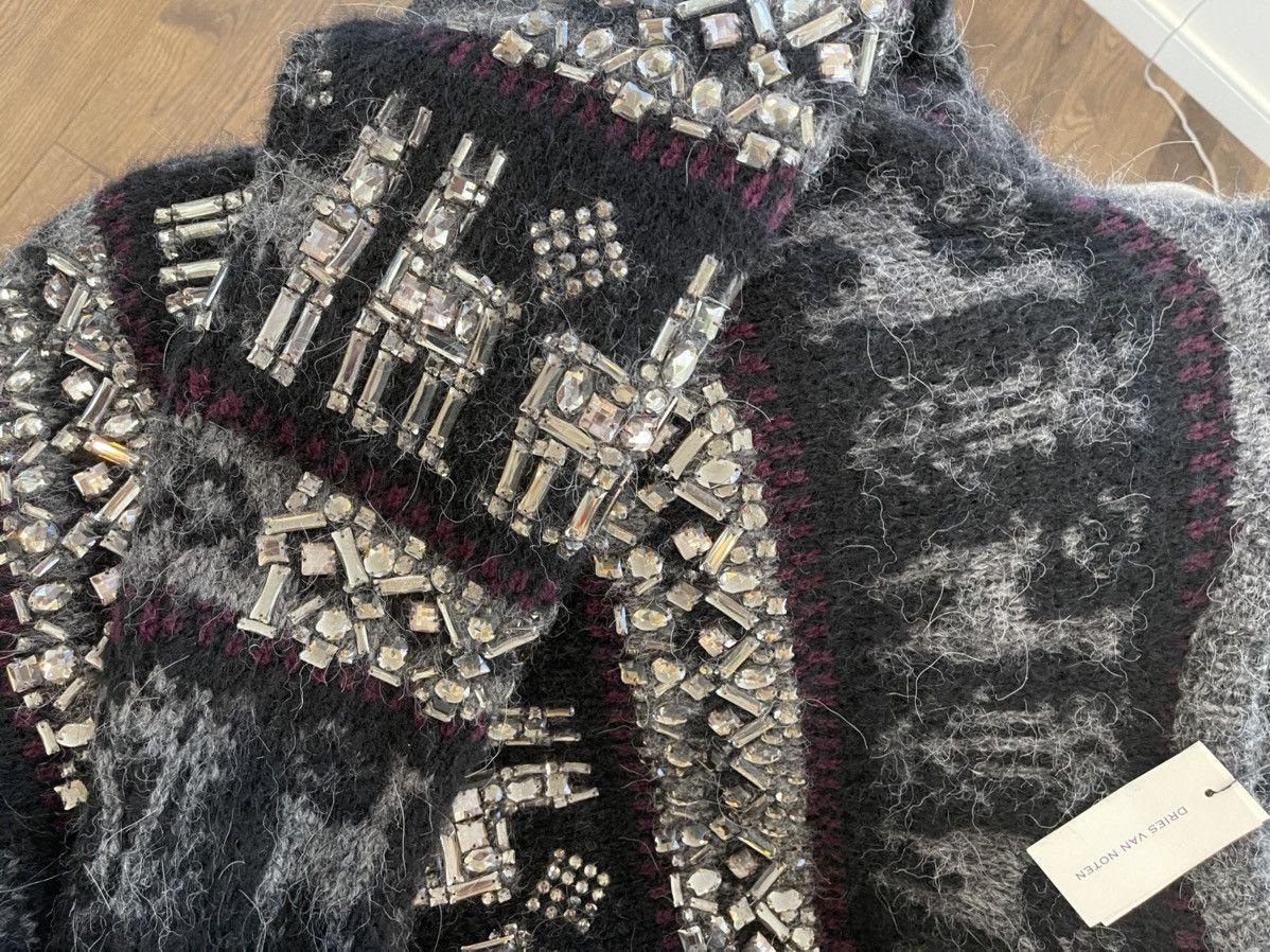 Dries Van Noten Runway crystal fair isle sweater Size US M / EU 48-50 / 2 - 10 Thumbnail