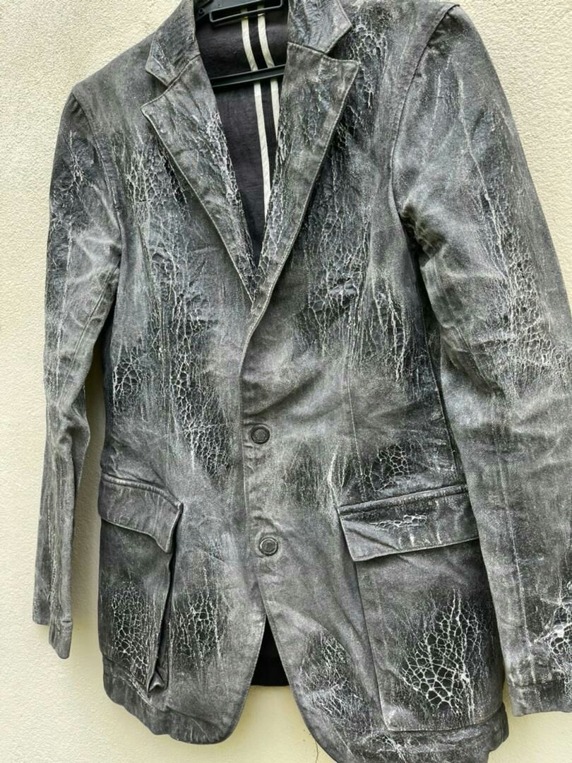 Y's × Yohji Yamamoto Archives Yohji Yamamoto Horsehide Mix Denim Coat Vintage Size US M / EU 48-50 / 2 - 4 Thumbnail