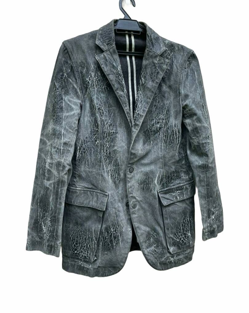 Y's × Yohji Yamamoto Archives Yohji Yamamoto Horsehide Mix Denim Coat Vintage Size US M / EU 48-50 / 2 - 1 Thumbnail