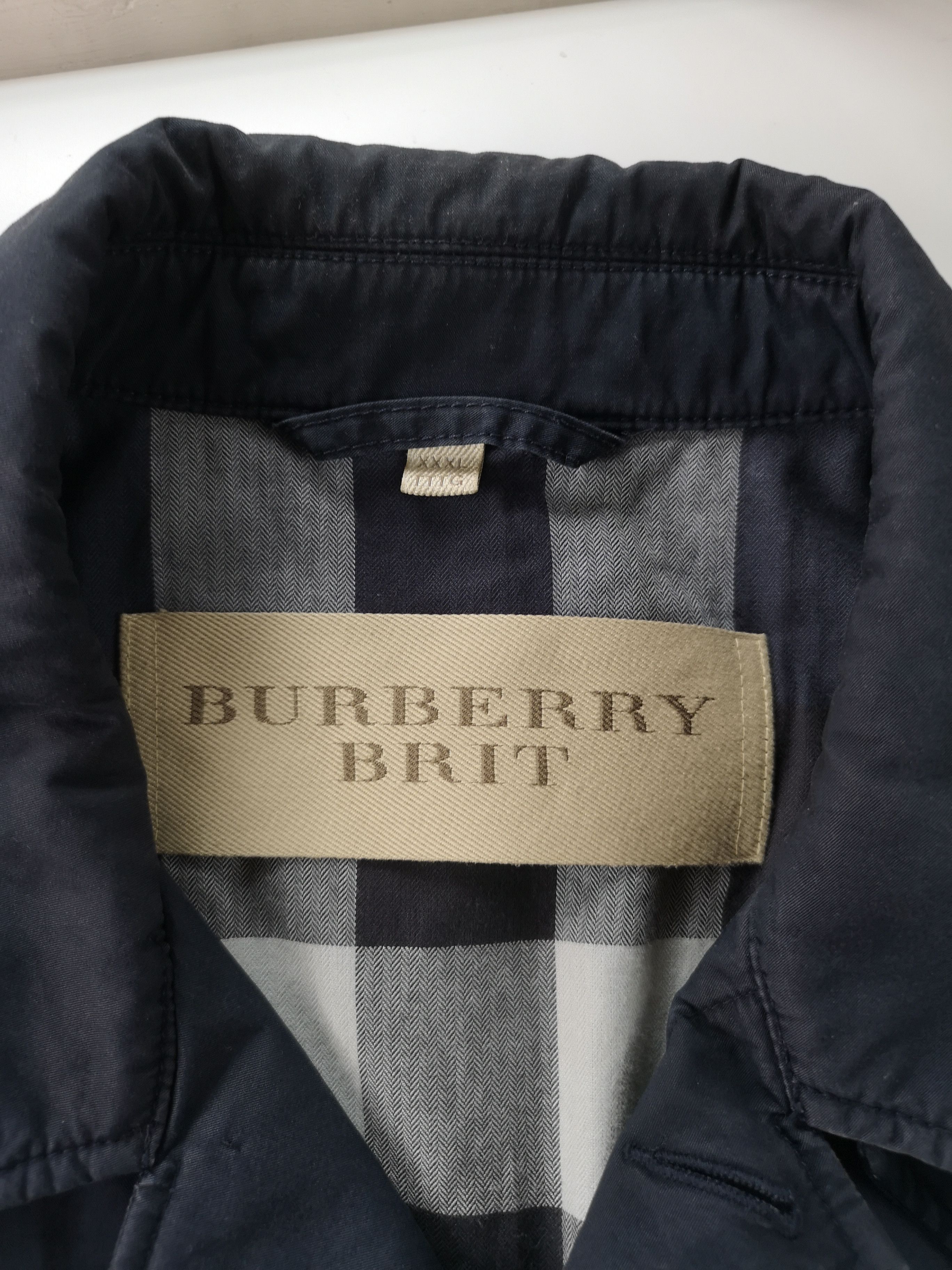 Burberry Burberry brit Navy coat Size US XXL / EU 58 / 5 - 5 Thumbnail