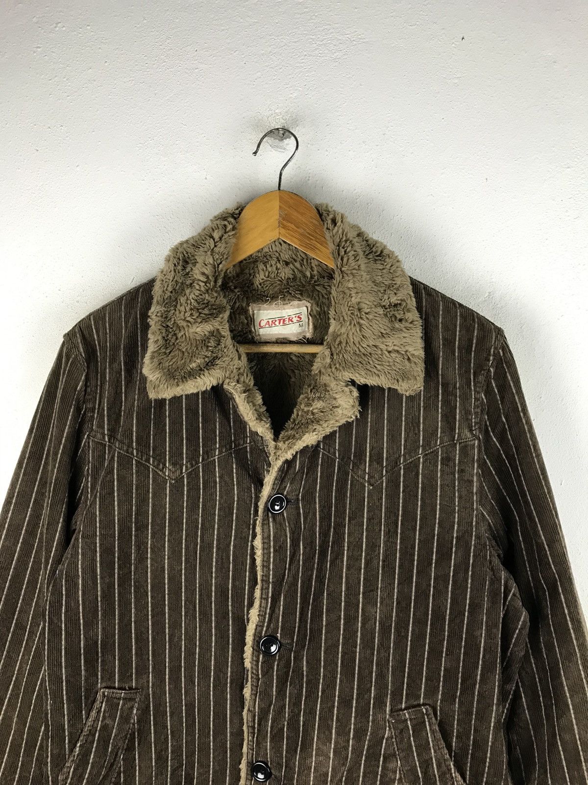 Other Vintage Carter’s Brown Pinstripe Corduroy Sherpa Workwear Size US M / EU 48-50 / 2 - 6 Thumbnail