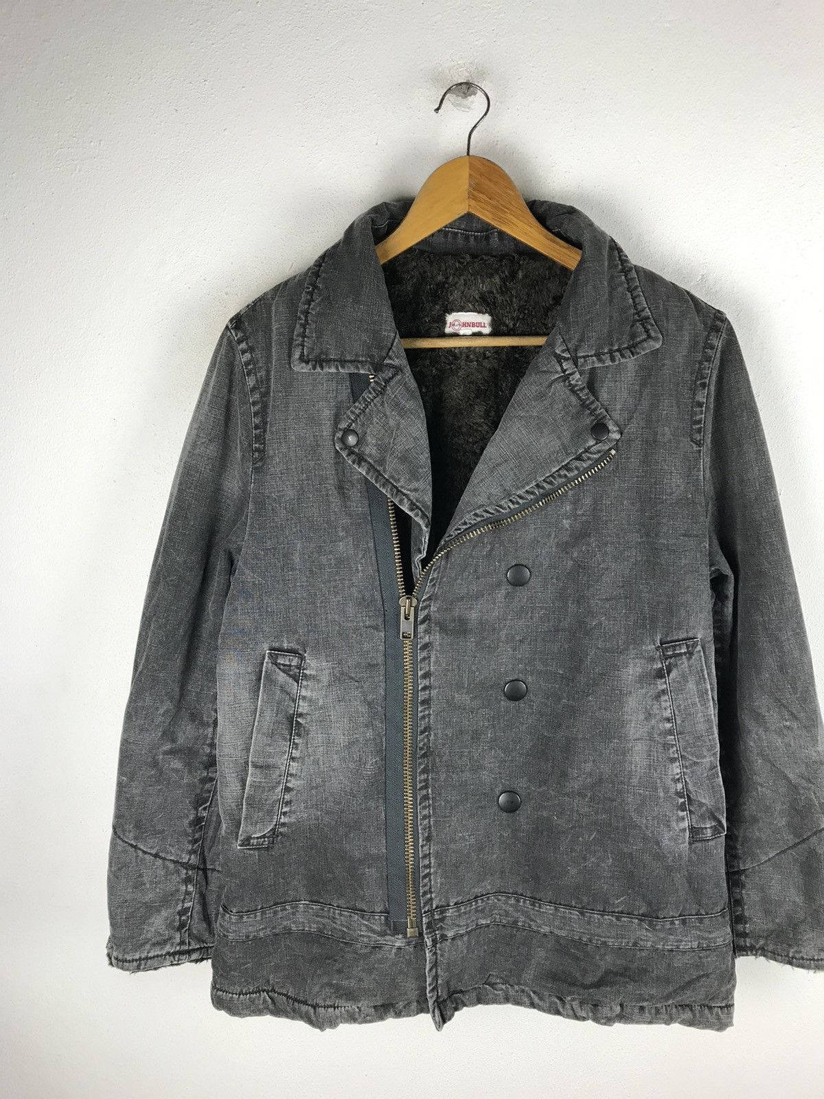 Johnbull Vintage Johnbull Shearling-Lined Biker Jacket Distressed Size US M / EU 48-50 / 2 - 3 Thumbnail