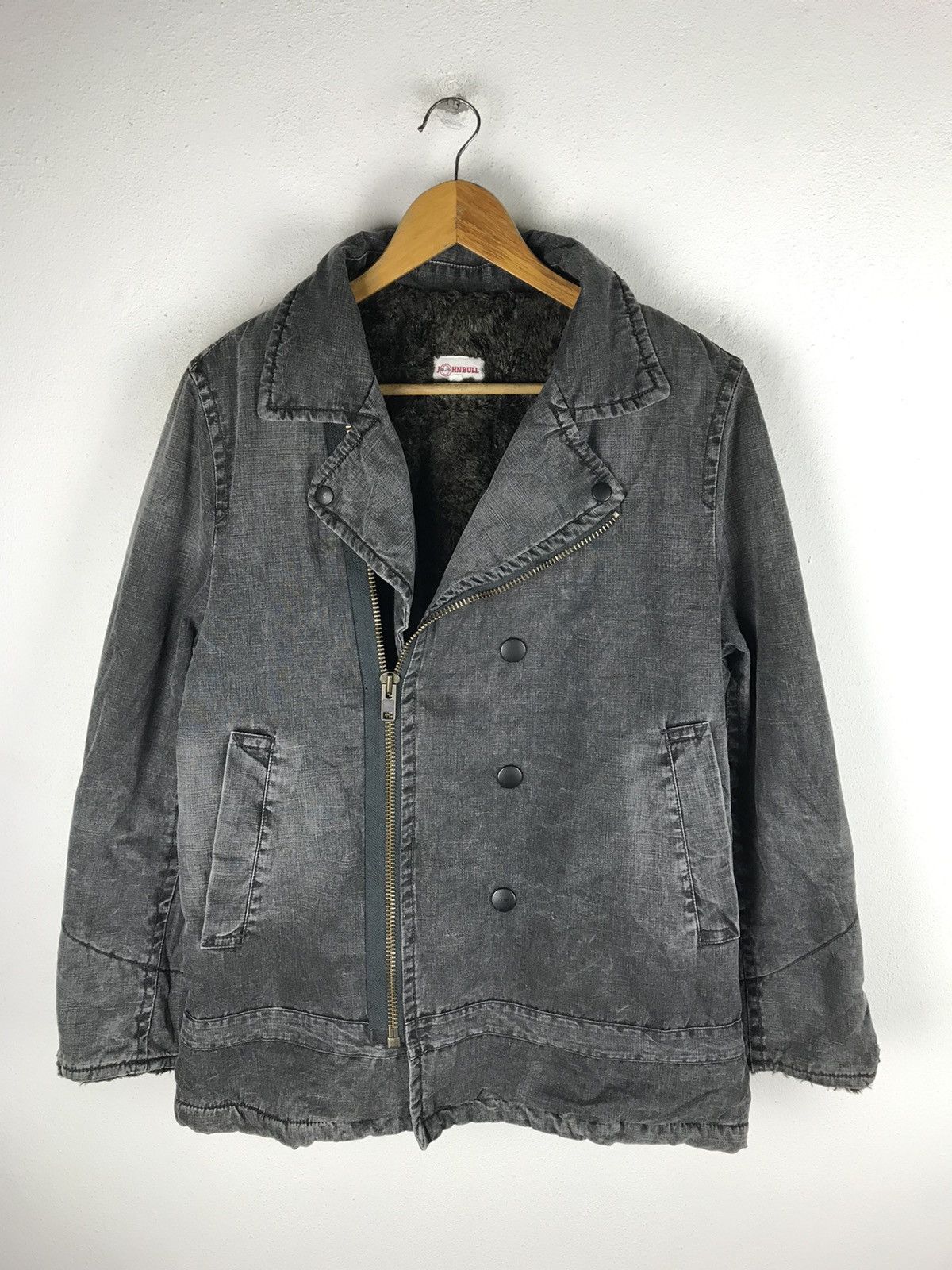 Johnbull Vintage Johnbull Shearling-Lined Biker Jacket Distressed Size US M / EU 48-50 / 2 - 1 Thumbnail