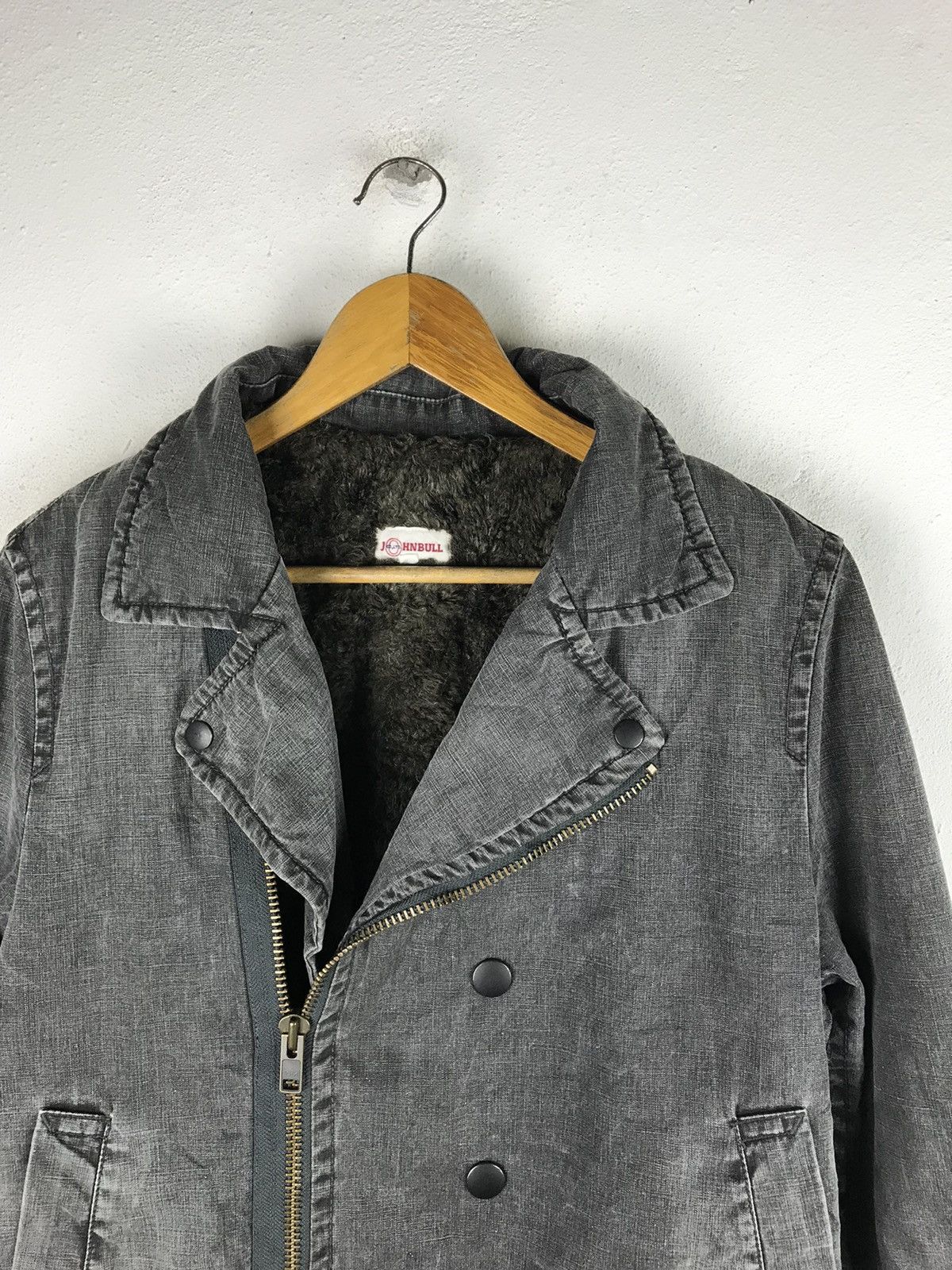 Johnbull Vintage Johnbull Shearling-Lined Biker Jacket Distressed Size US M / EU 48-50 / 2 - 5 Thumbnail