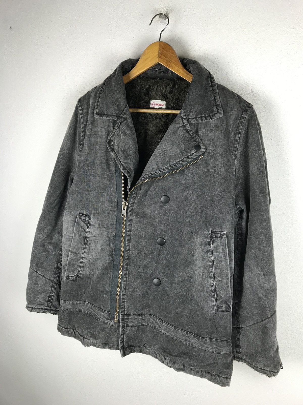 Johnbull Vintage Johnbull Shearling-Lined Biker Jacket Distressed Size US M / EU 48-50 / 2 - 4 Thumbnail