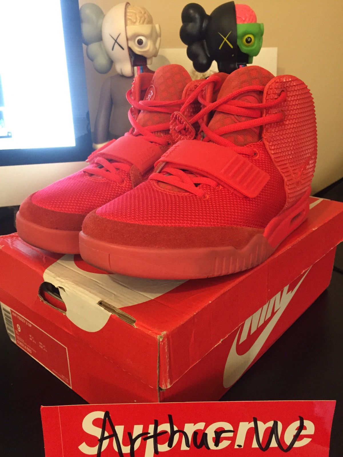 Nike Air Yeezy 2 SP 'Red October' Mens Sneakers - Size 7.0