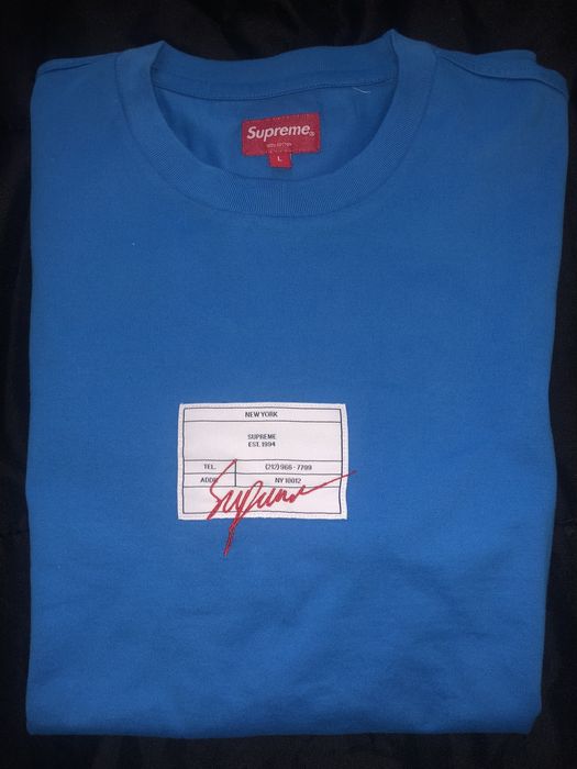 Supreme Supreme Signature Label S/S Top | Grailed