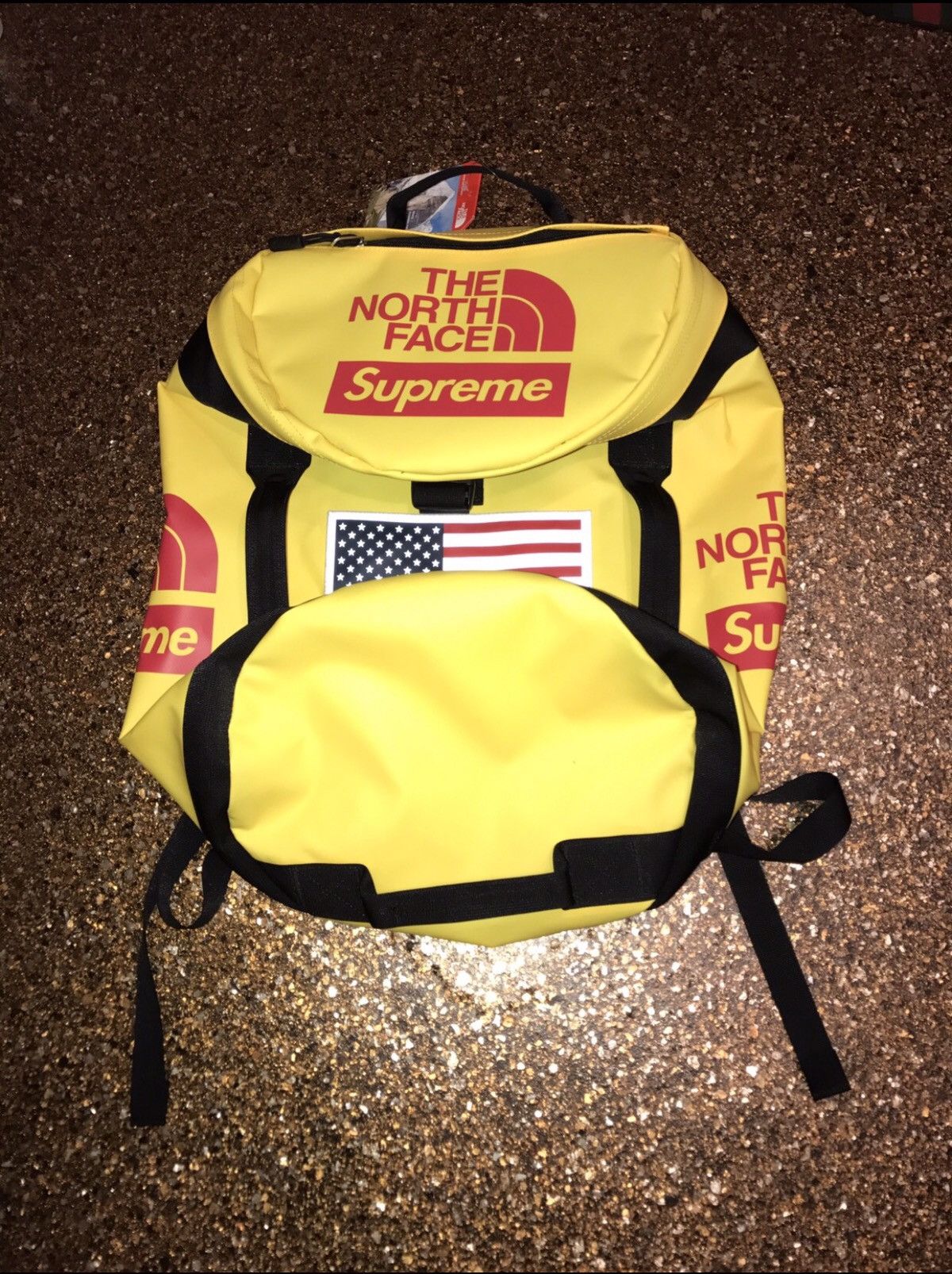 Supreme North Face Trans Antarctica Expedition Big Haul Backpack YELLOW  *RARE*