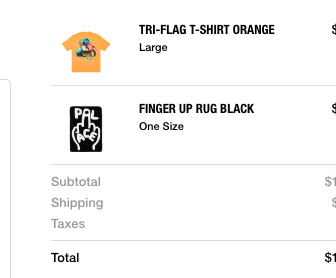Palace Tri-Flag T-Shirt Orange Large