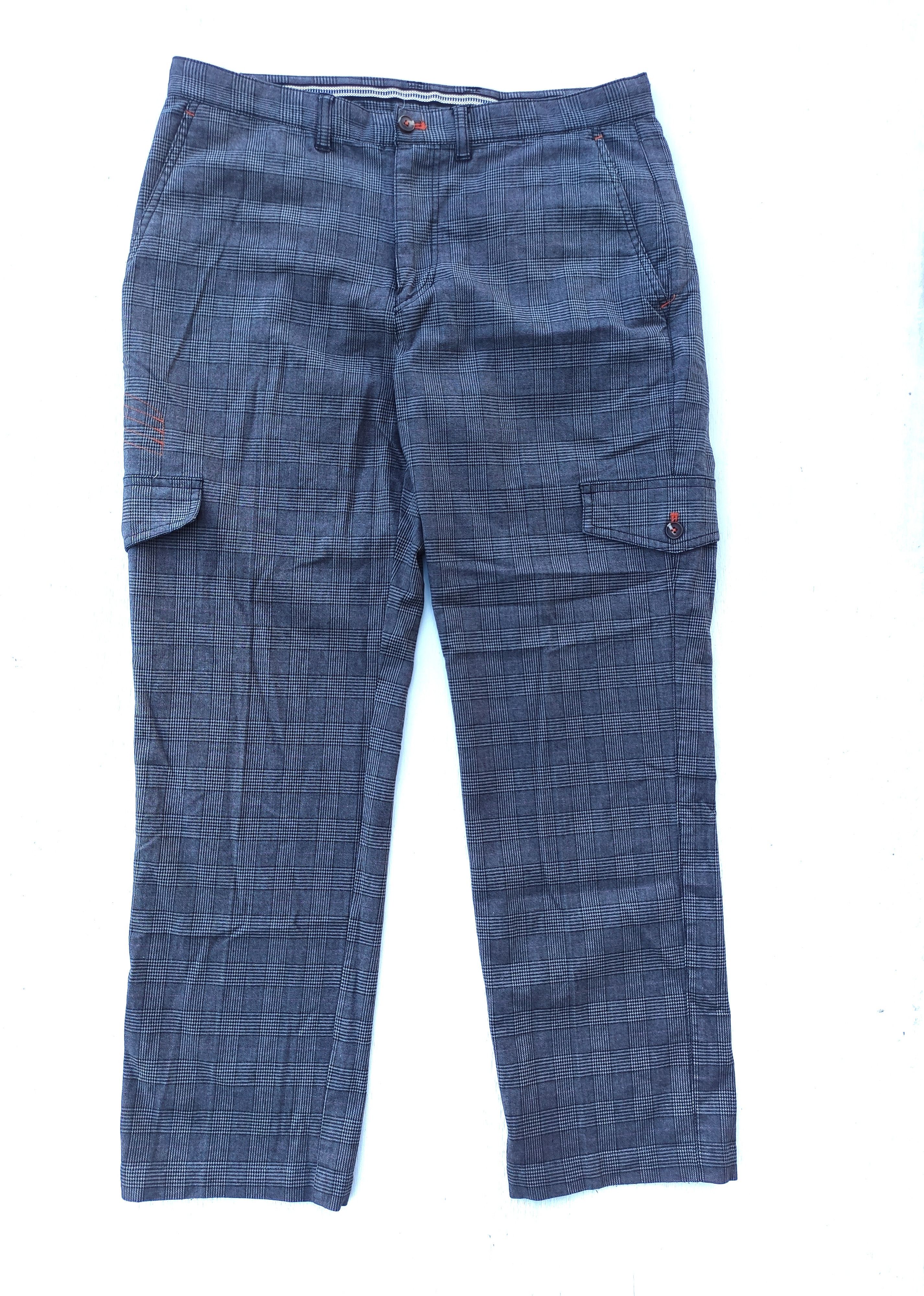 Japanese Brand OPST Cargo pants plaid Size US 34 / EU 50 - 1 Thumbnail