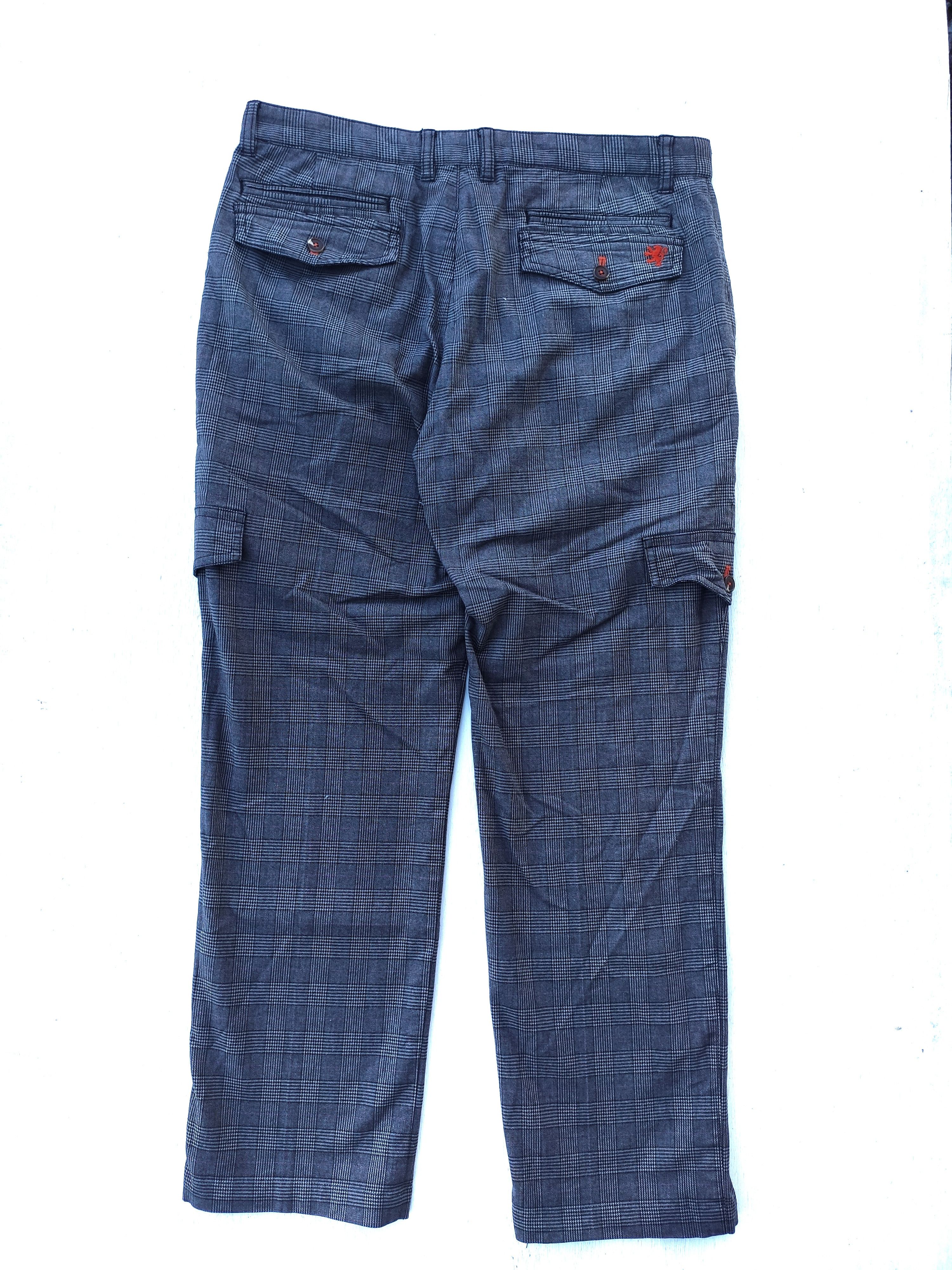 Japanese Brand OPST Cargo pants plaid Size US 34 / EU 50 - 3 Thumbnail