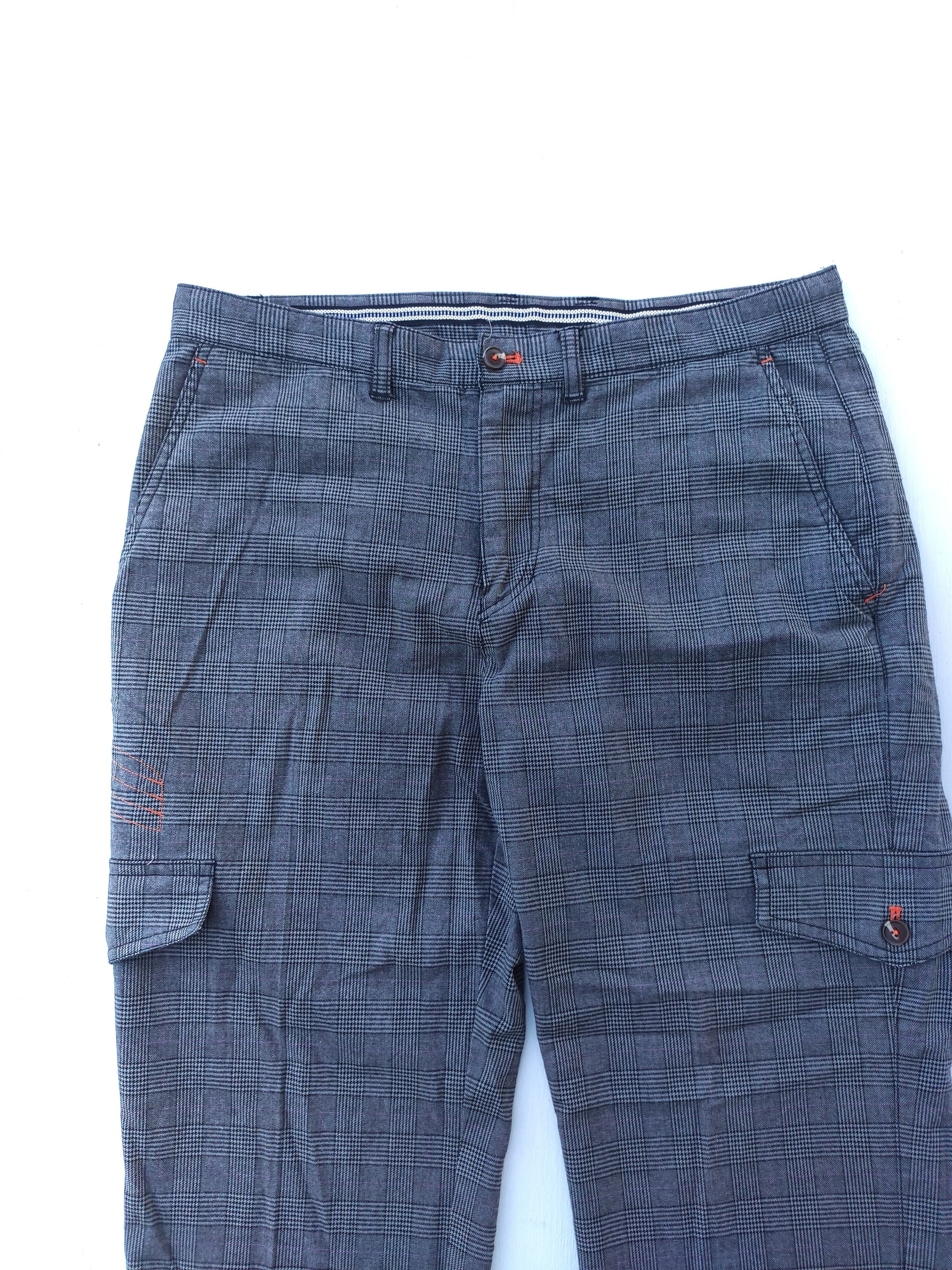 Japanese Brand OPST Cargo pants plaid Size US 34 / EU 50 - 2 Thumbnail