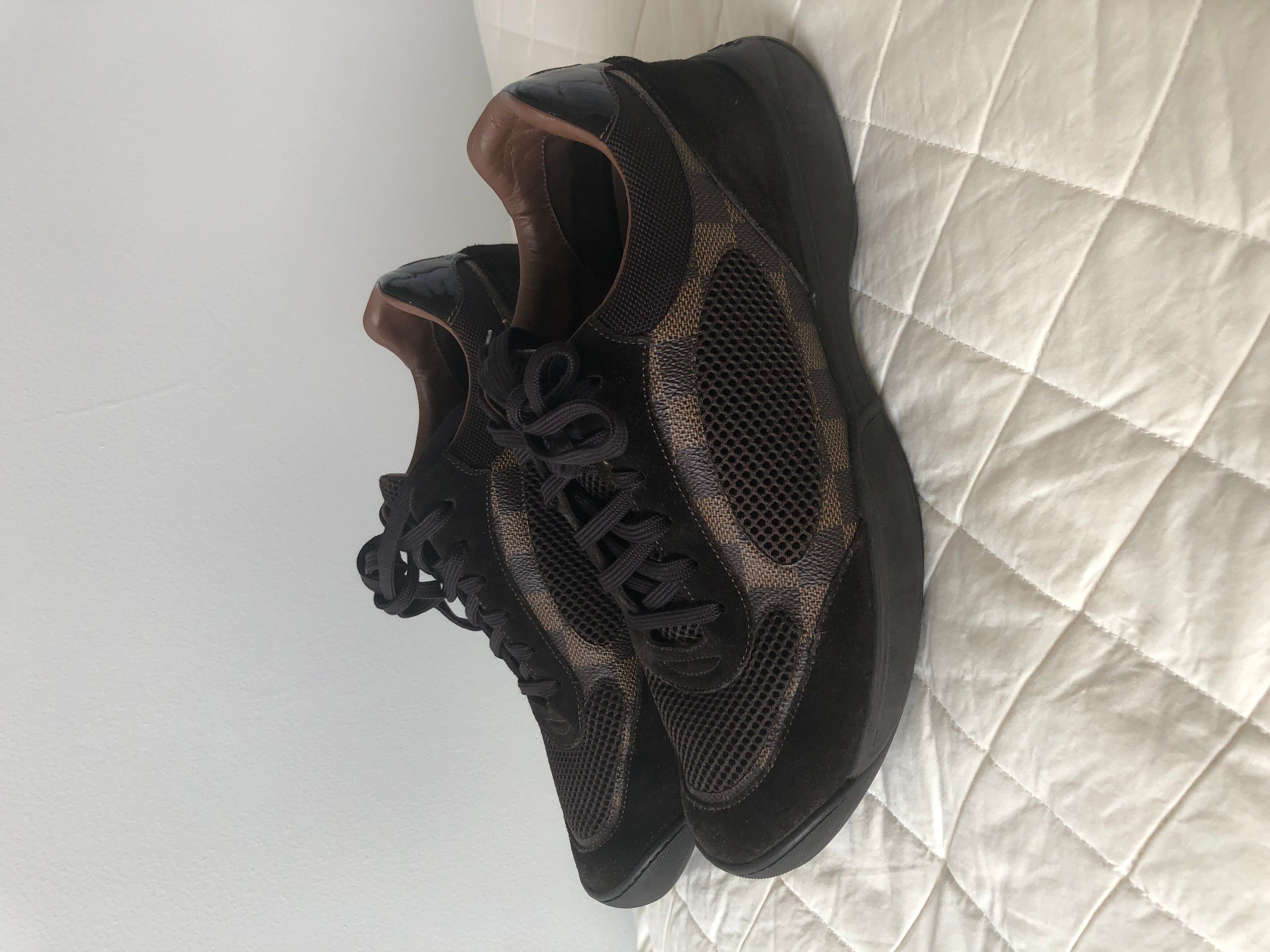 Louis Vuitton Brown Suede and Leather Low tops Size US 7 / EU 40 - 1 Preview