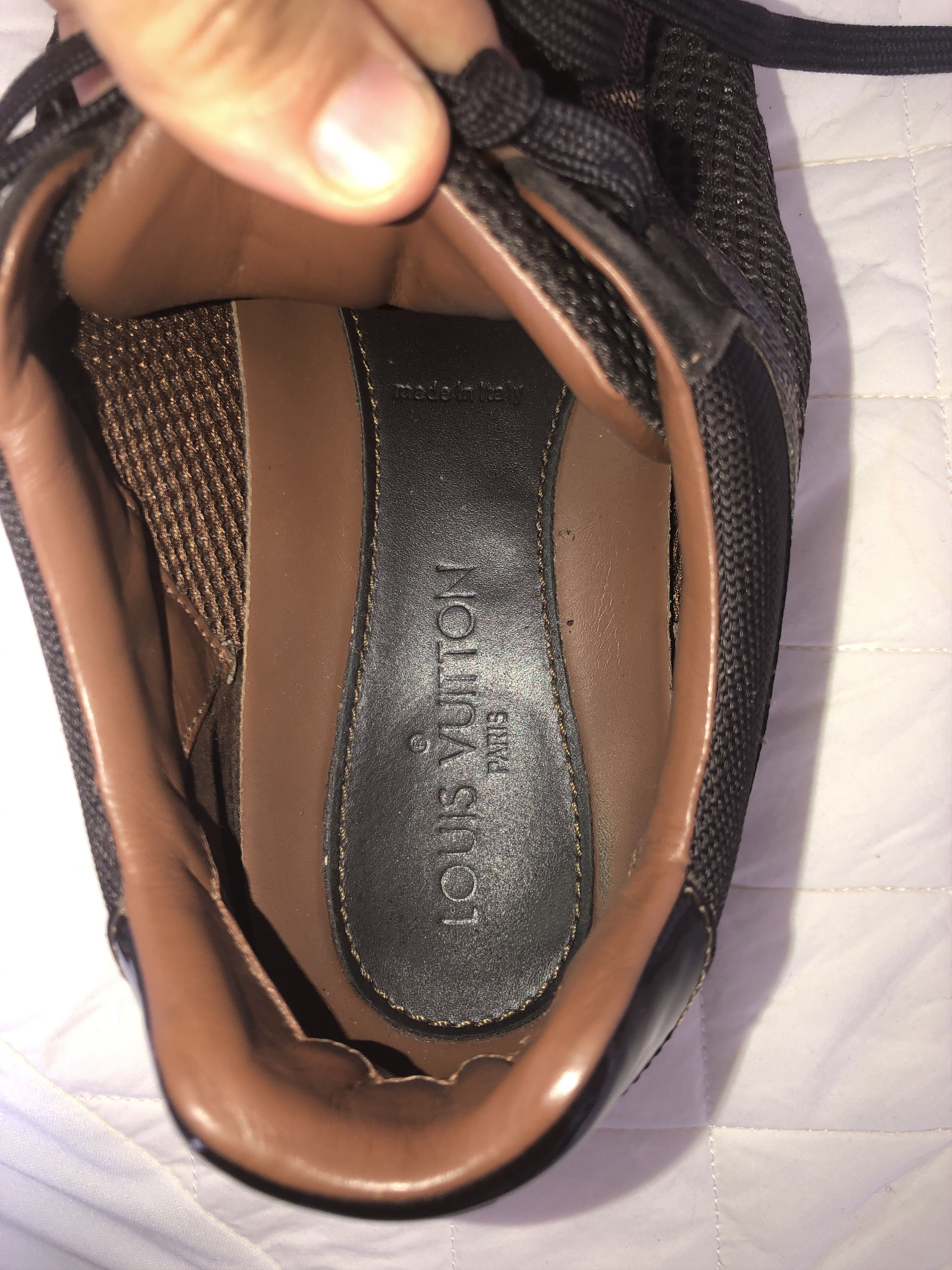 Louis Vuitton Brown Suede and Leather Low tops Size US 7 / EU 40 - 4 Thumbnail