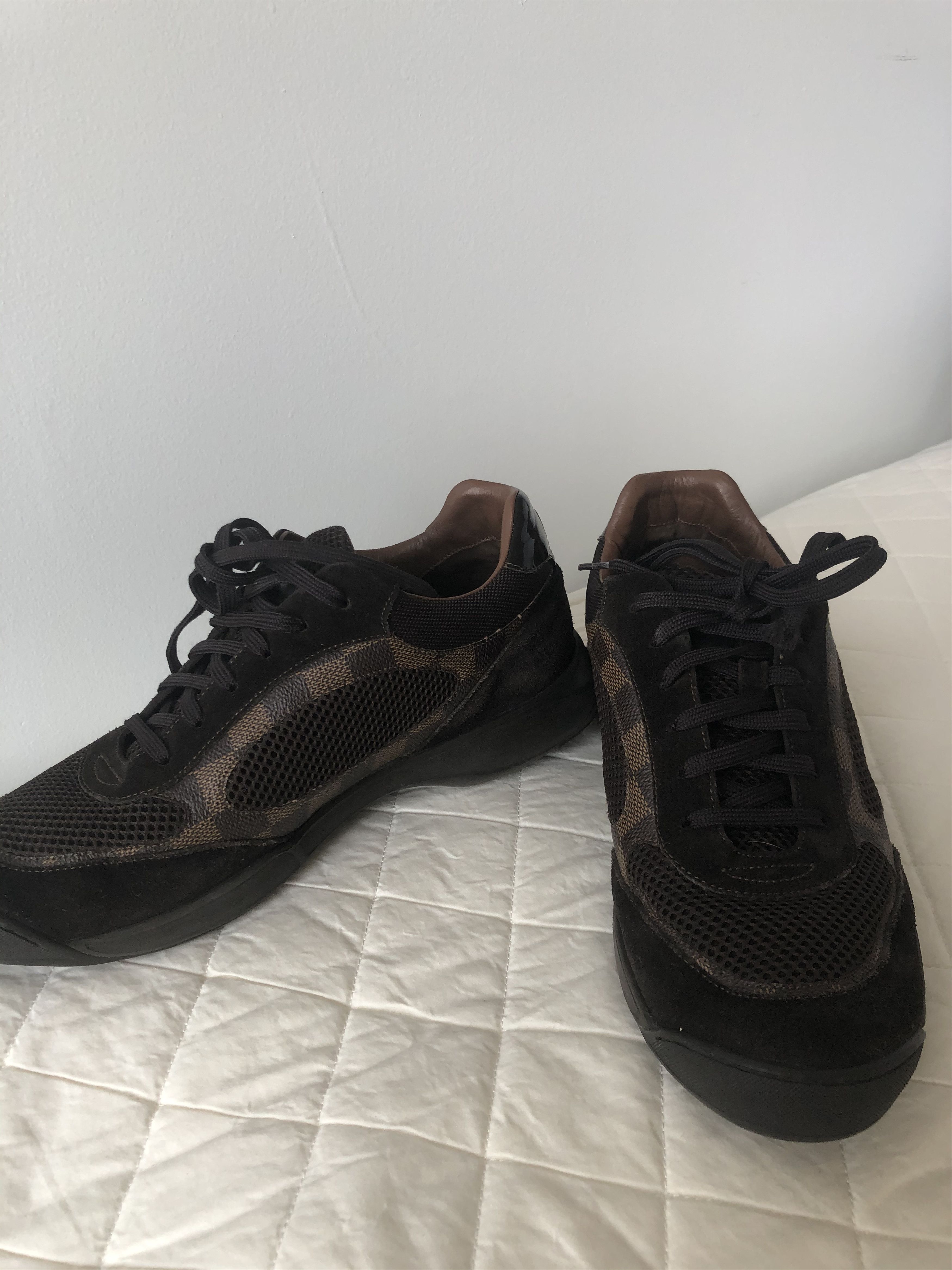 Louis Vuitton Brown Suede and Leather Low tops Size US 7 / EU 40 - 2 Preview