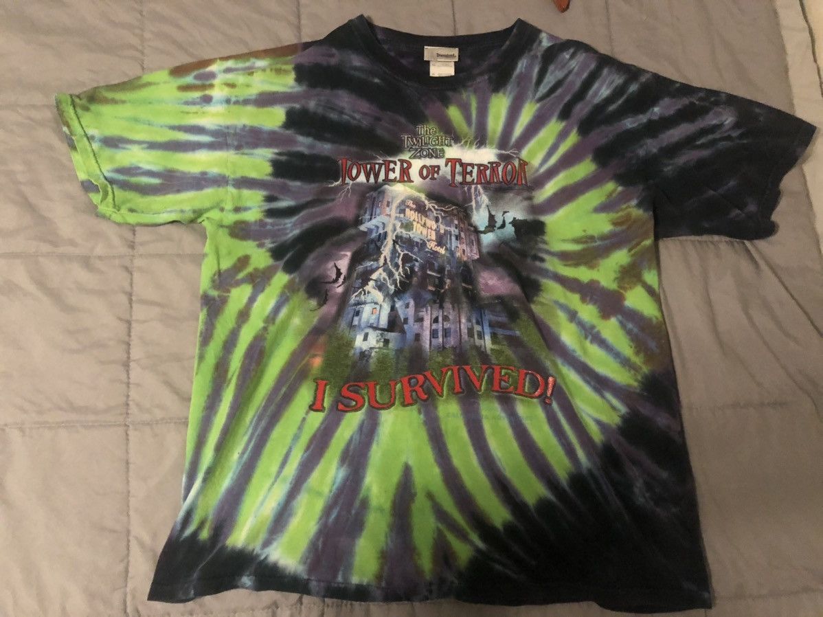 Disney Disney Vintage 90s Tower of Terror Tee Size US XL / EU 56 / 4 - 1 Thumbnail