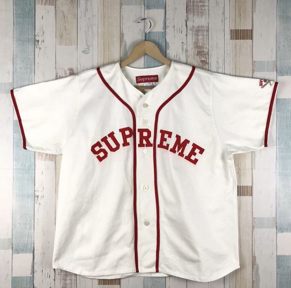 Supreme FW22 Denim Baseball Jersey Denim Size XXL .Sold Out