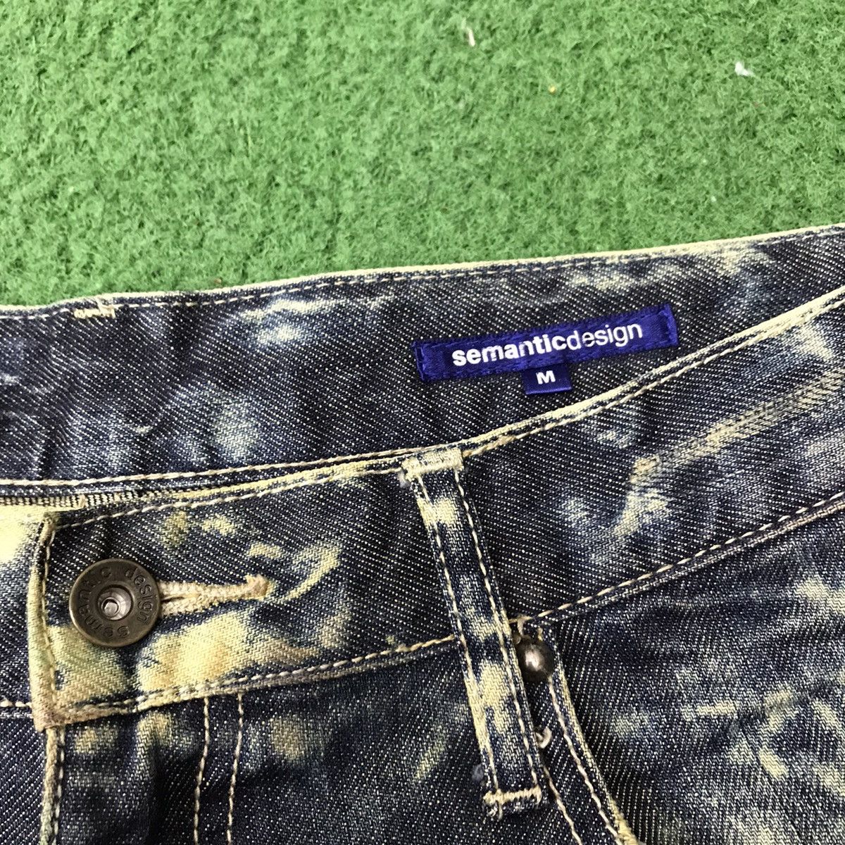 semanticdesign Semantic Design Acid Wash Denim Jeans Size US 30 / EU 46 - 17 Thumbnail