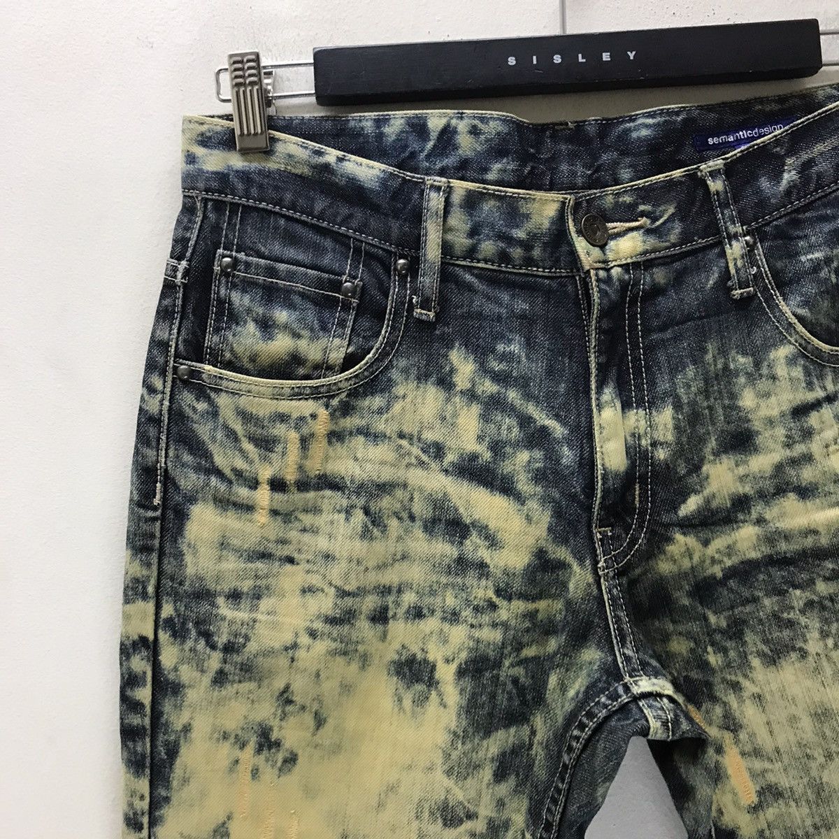 semanticdesign Semantic Design Acid Wash Denim Jeans Size US 30 / EU 46 - 5 Thumbnail
