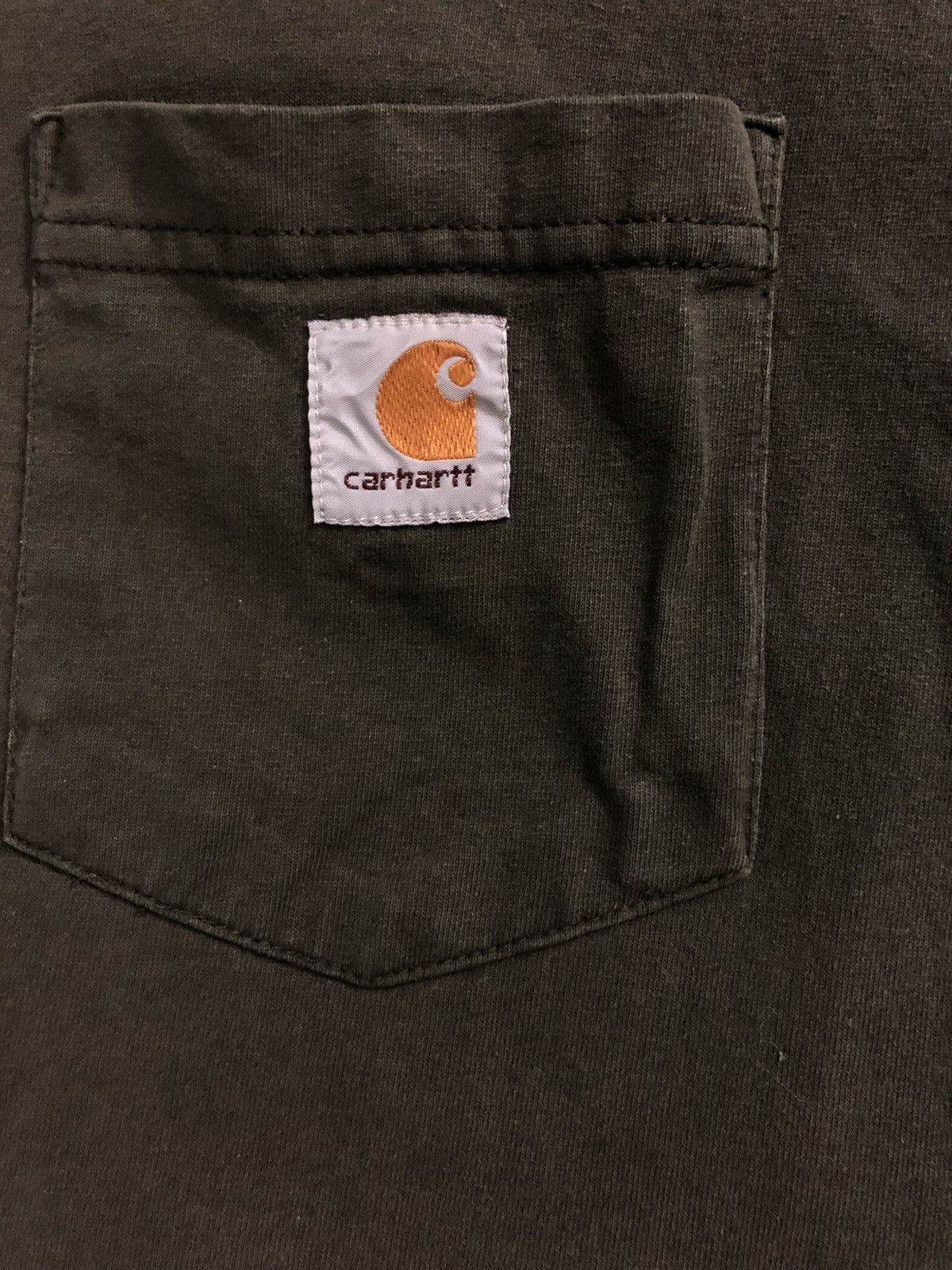 Carhartt Vintage Olive Green Carhartt Pocket Tee Size US M / EU 48-50 / 2 - 4 Thumbnail