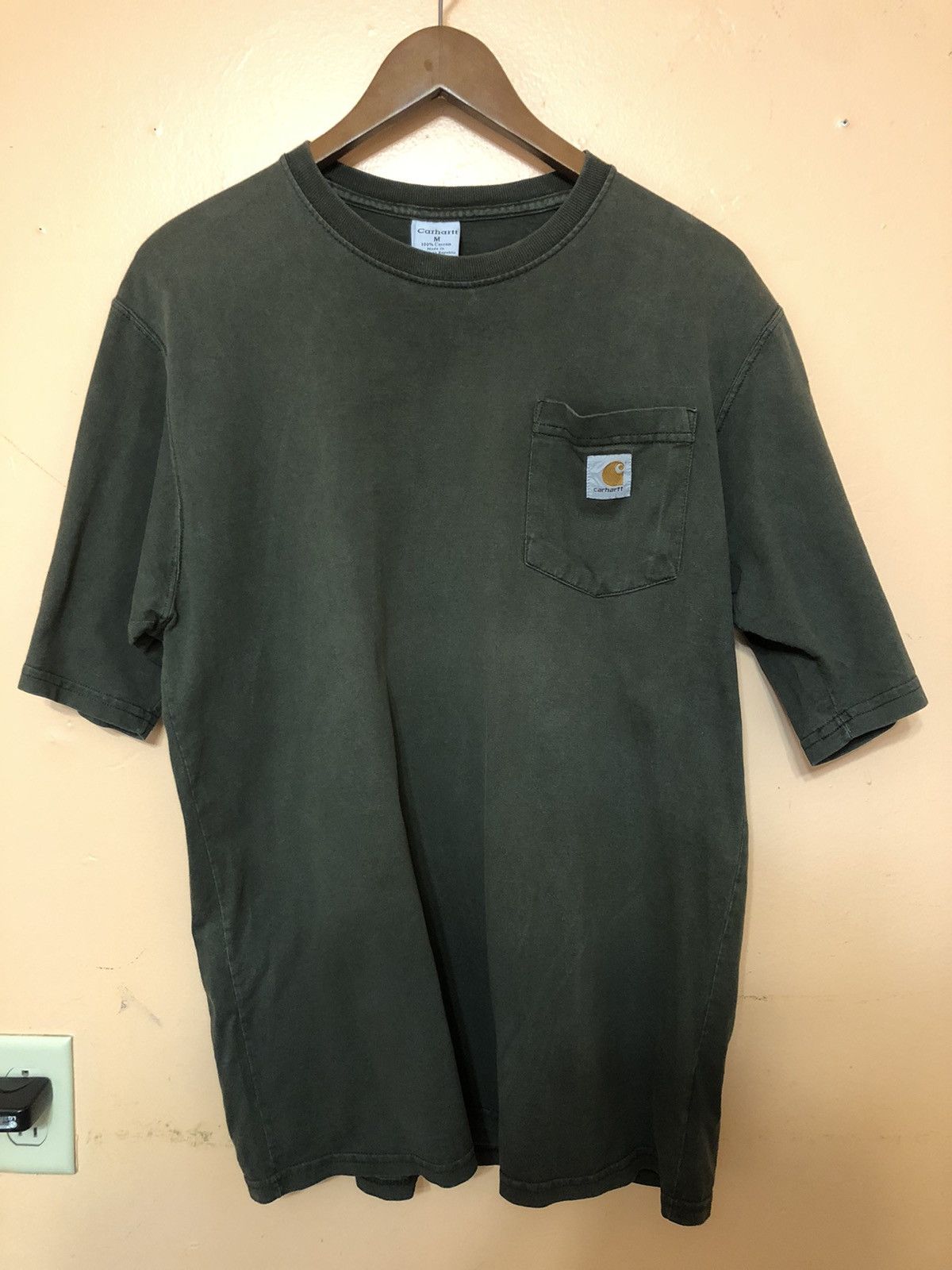 Carhartt Vintage Olive Green Carhartt Pocket Tee Size US M / EU 48-50 / 2 - 5 Thumbnail