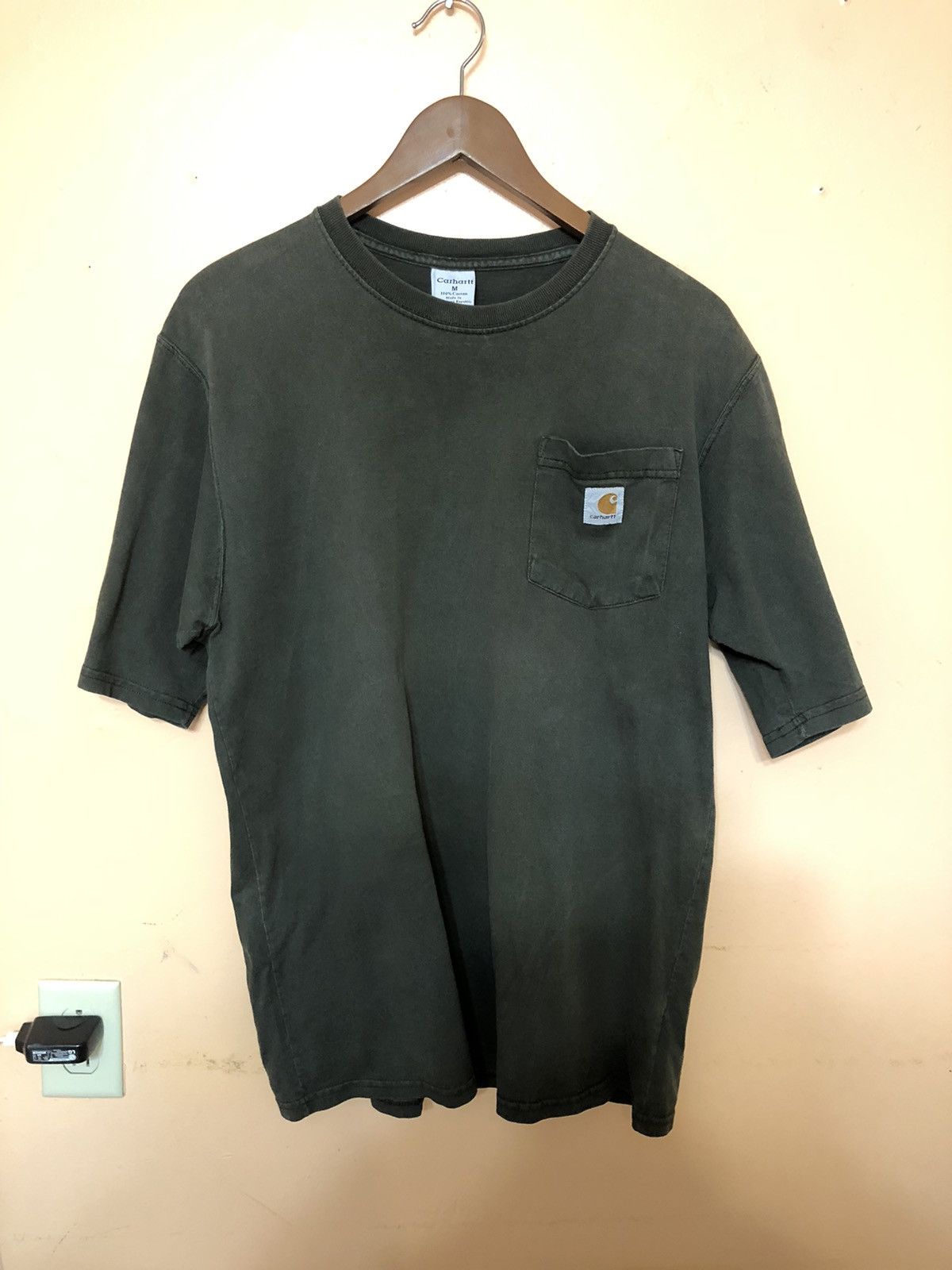 Carhartt Vintage Olive Green Carhartt Pocket Tee Size US M / EU 48-50 / 2 - 6 Thumbnail