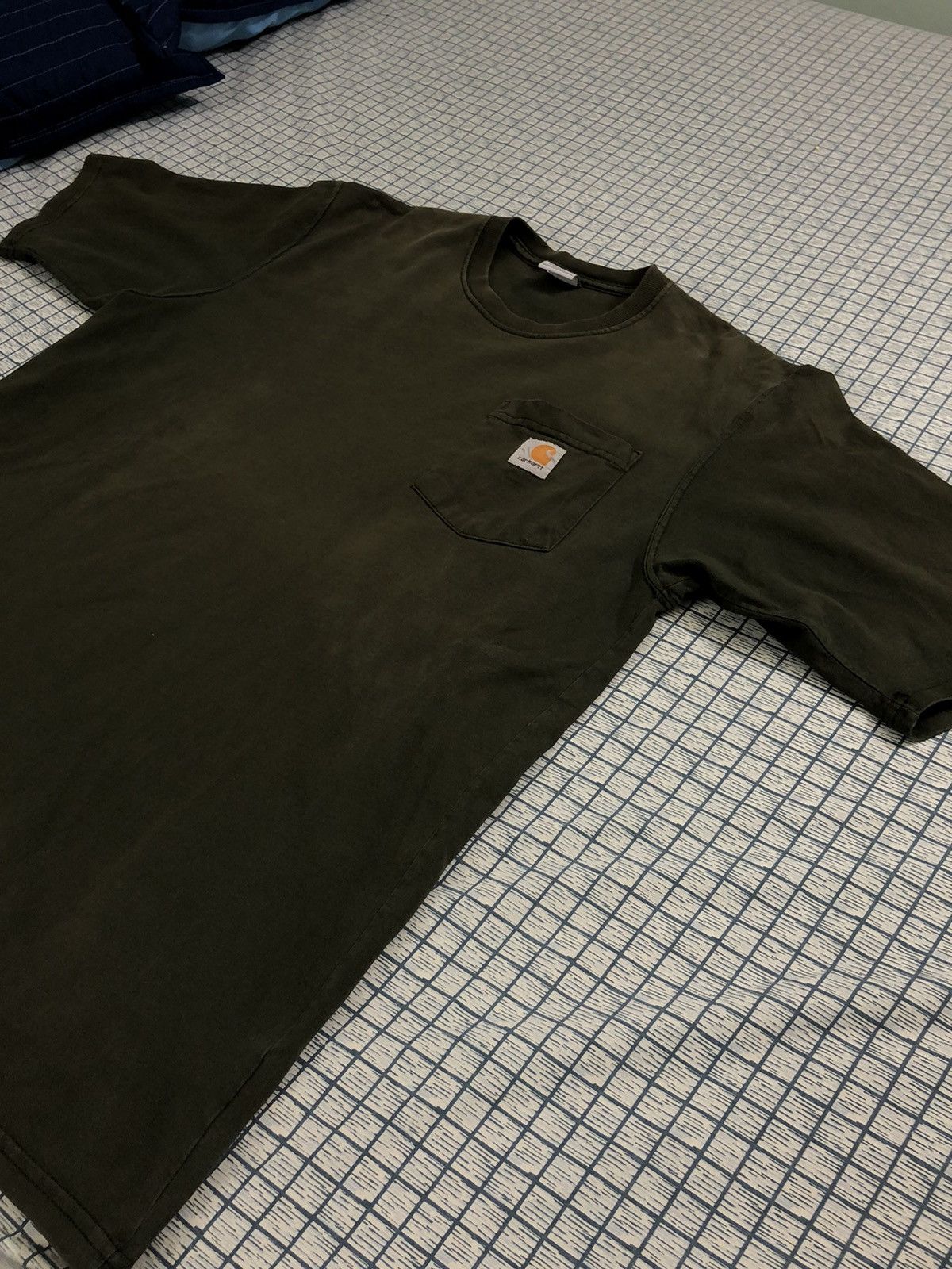 Carhartt Vintage Olive Green Carhartt Pocket Tee Size US M / EU 48-50 / 2 - 2 Thumbnail