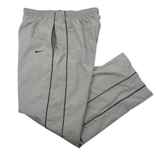 Nike Vintage Nike Gray Mesh Lined Swishy Track Pants 118237 | Grailed