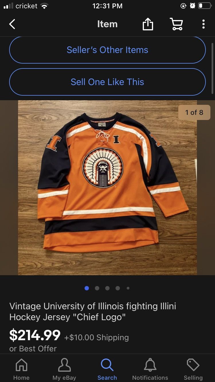 Illini hockey jersey on sale