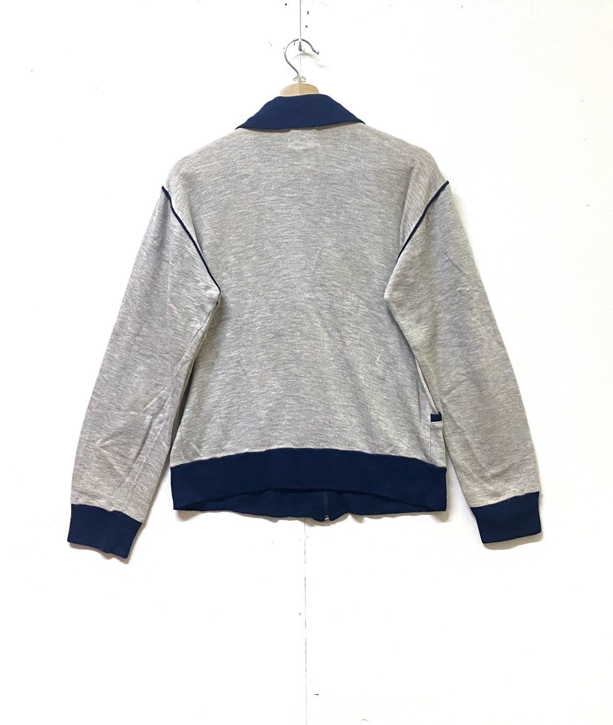 Nike × Vintage Vintage 80s Nike Sportwears Fullzipper Small Swoosh Grey Size US S / EU 44-46 / 1 - 2 Thumbnail