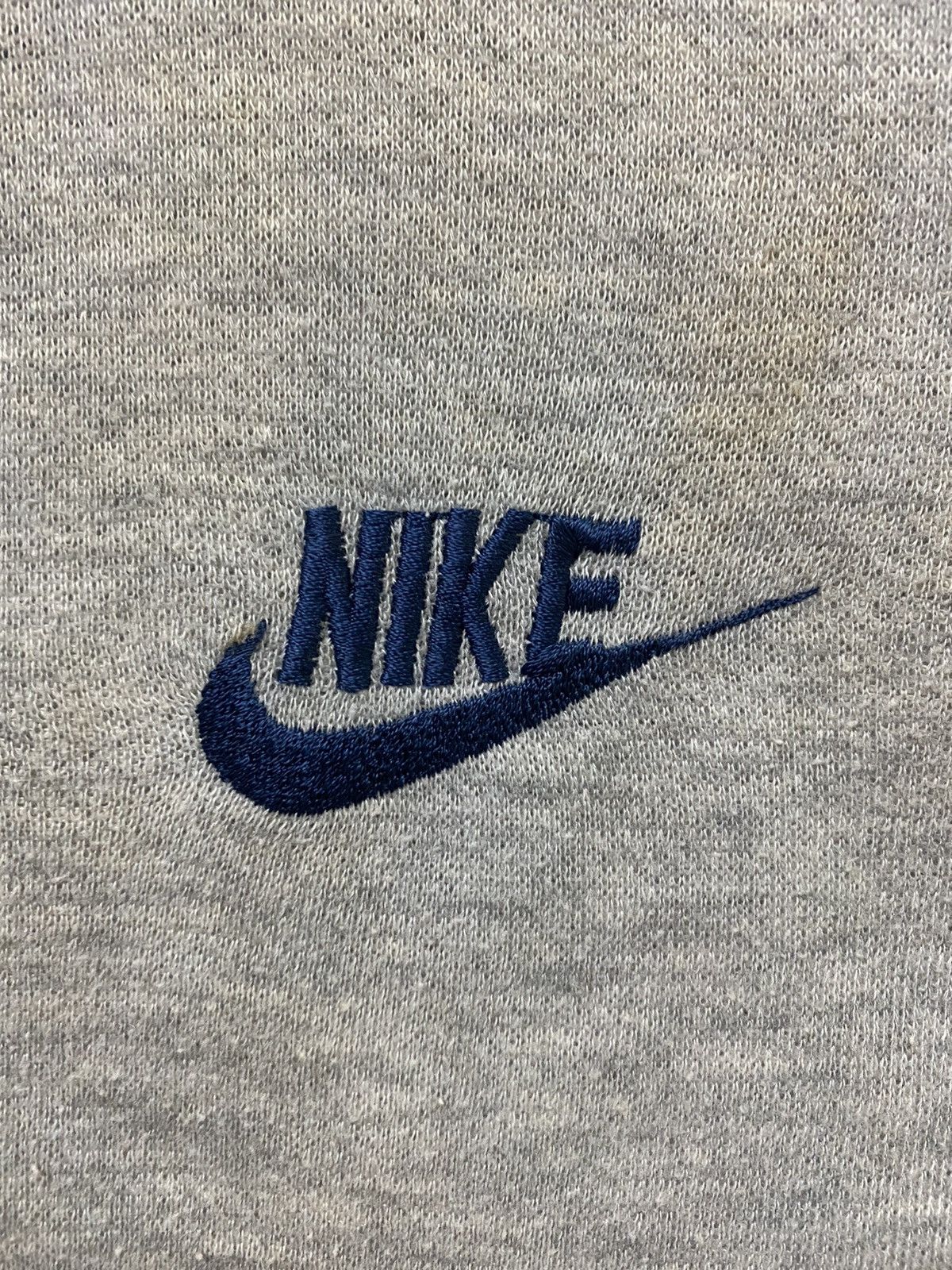 Nike × Vintage Vintage 80s Nike Sportwears Fullzipper Small Swoosh Grey Size US S / EU 44-46 / 1 - 7 Thumbnail