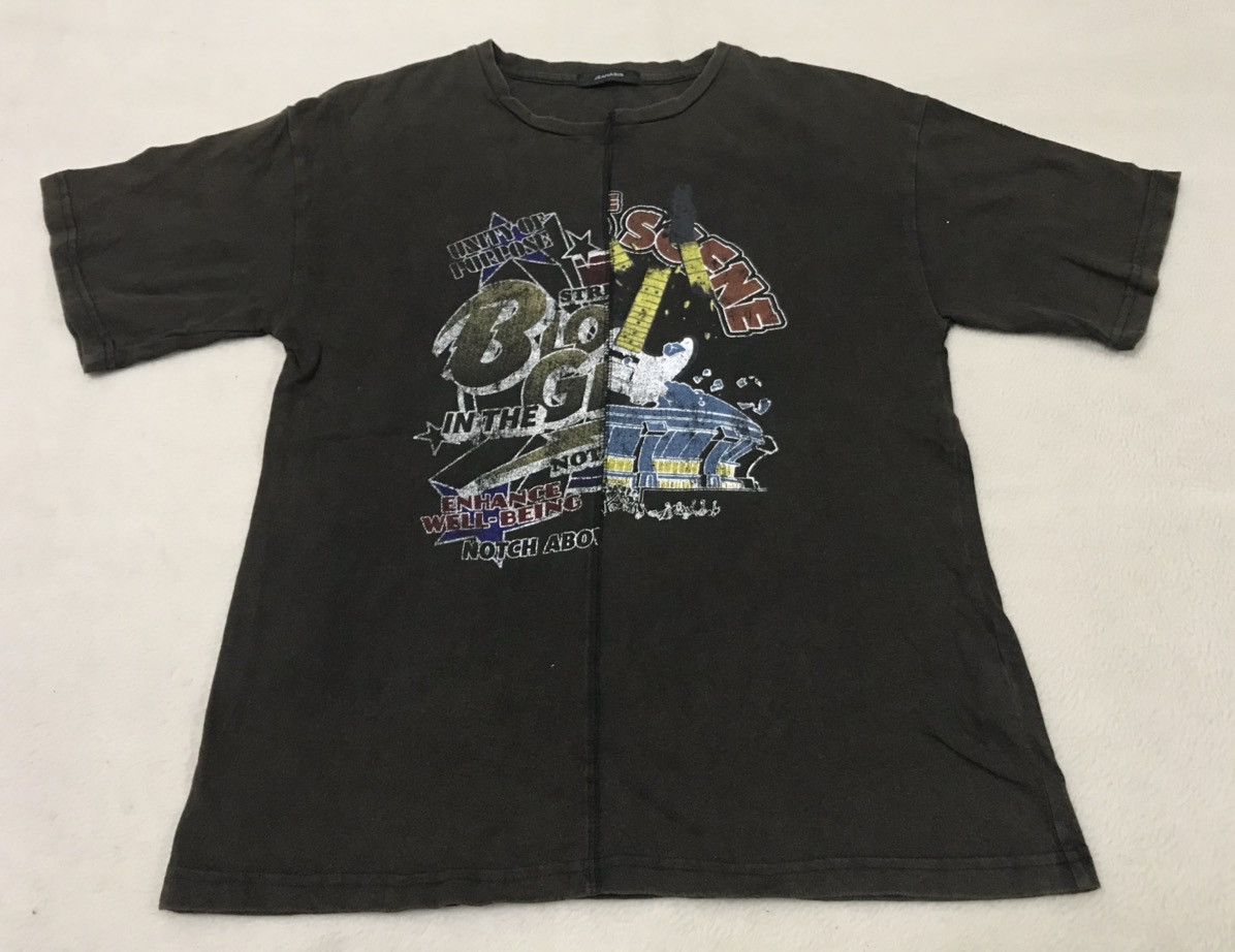 Band Tees × Designer × Japanese Brand Jenasis Brand Shirt Rolling Stone X Bowie Design Size US M / EU 48-50 / 2 - 2 Thumbnail